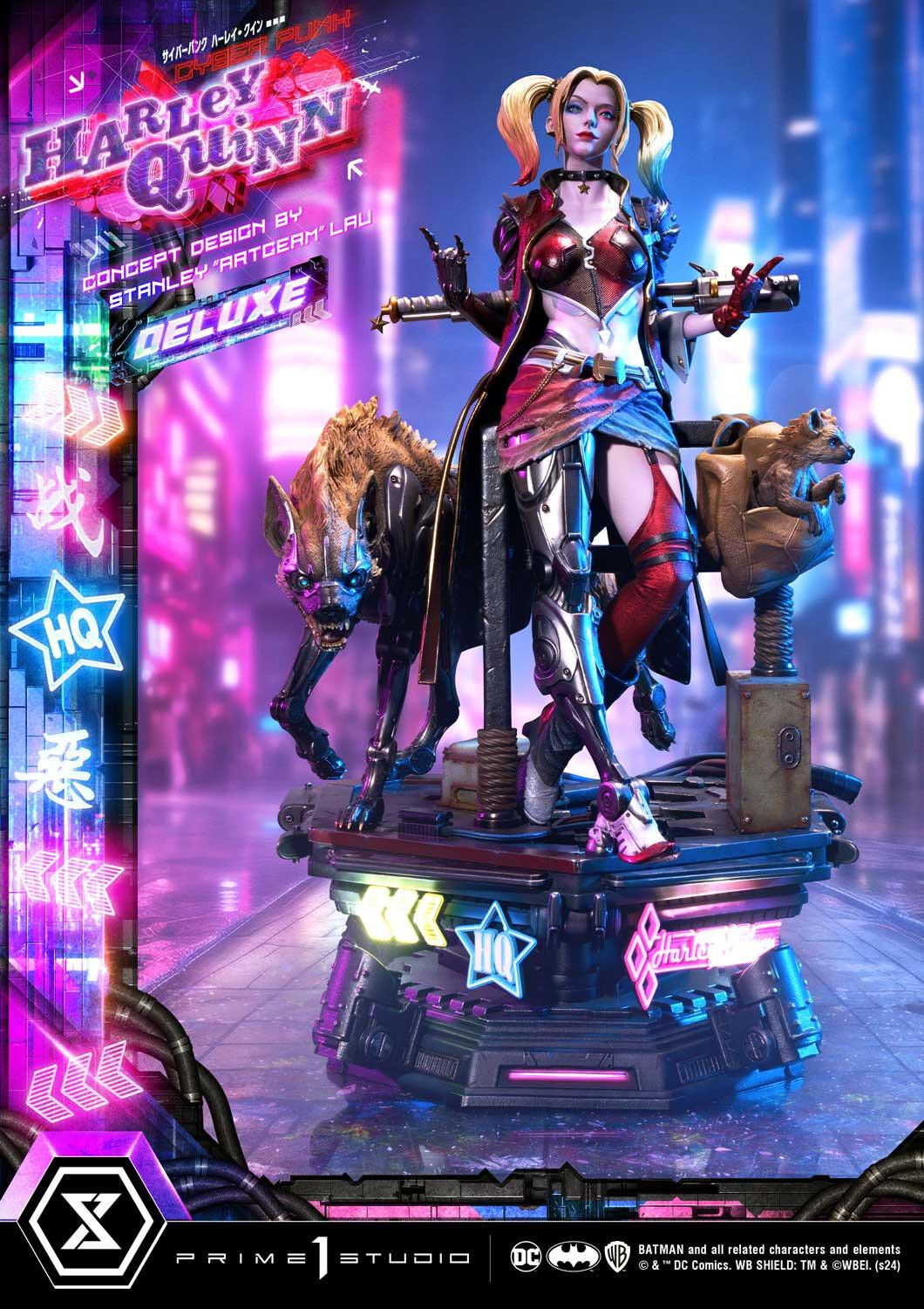 Batman - Bud - Harley Quinn - Lou - Ultimate Premium Masterline  (UPMDC-08DXS) - 1/4 - Cyberpunk, DX Bonus Version (Prime 1 Studio) photo 36