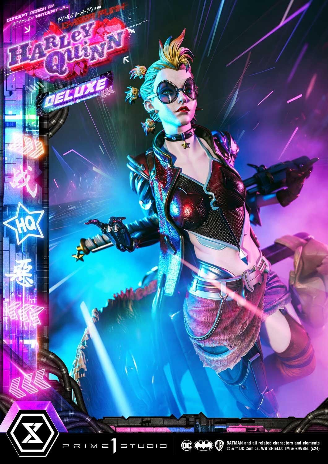 Batman - Bud - Harley Quinn - Lou - Ultimate Premium Masterline  (UPMDC-08DXS) - 1/4 - Cyberpunk, DX Bonus Version (Prime 1 Studio) photo 38