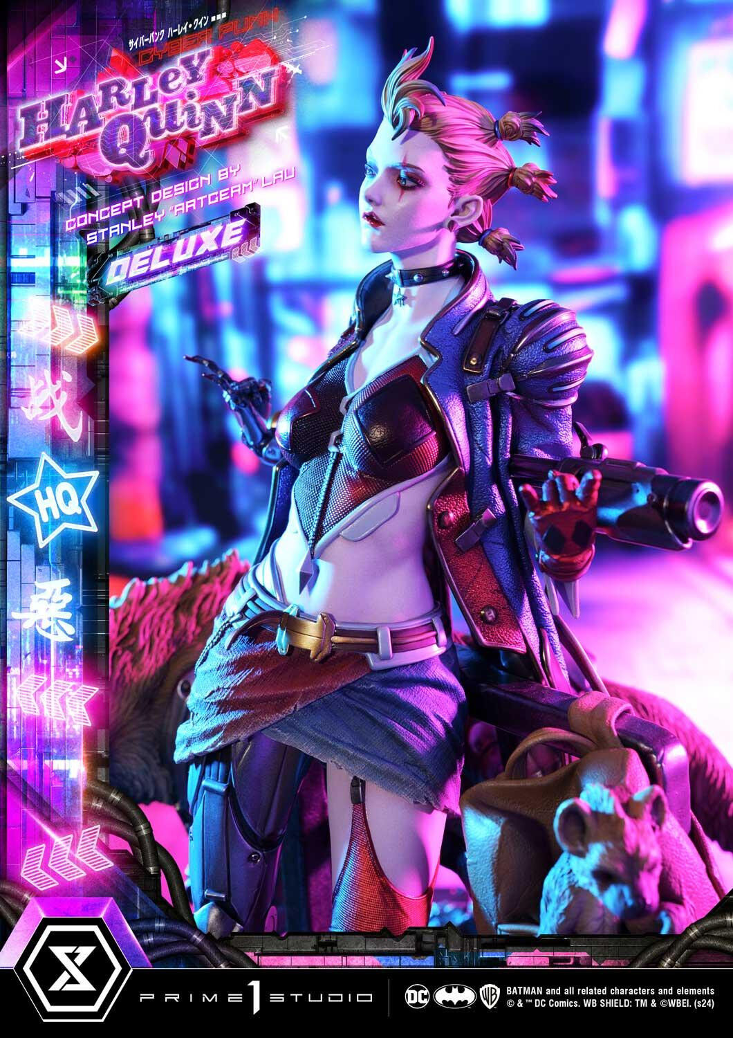 Batman - Bud - Harley Quinn - Lou - Ultimate Premium Masterline  (UPMDC-08DXS) - 1/4 - Cyberpunk, DX Bonus Version (Prime 1 Studio) photo 43