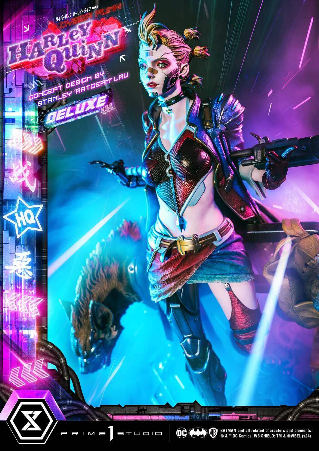 Batman - Bud - Harley Quinn - Lou - Ultimate Premium Masterline  (UPMDC-08DXS) - 1/4 - Cyberpunk, DX Bonus Version (Prime 1 Studio) photo 50