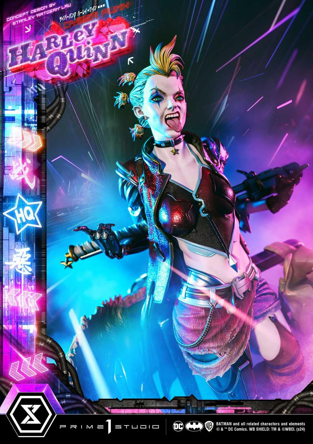 Batman - Bud - Harley Quinn - Lou - Ultimate Premium Masterline  (UPMDC-08DXS) - 1/4 - Cyberpunk, DX Bonus Version (Prime 1 Studio) photo 53