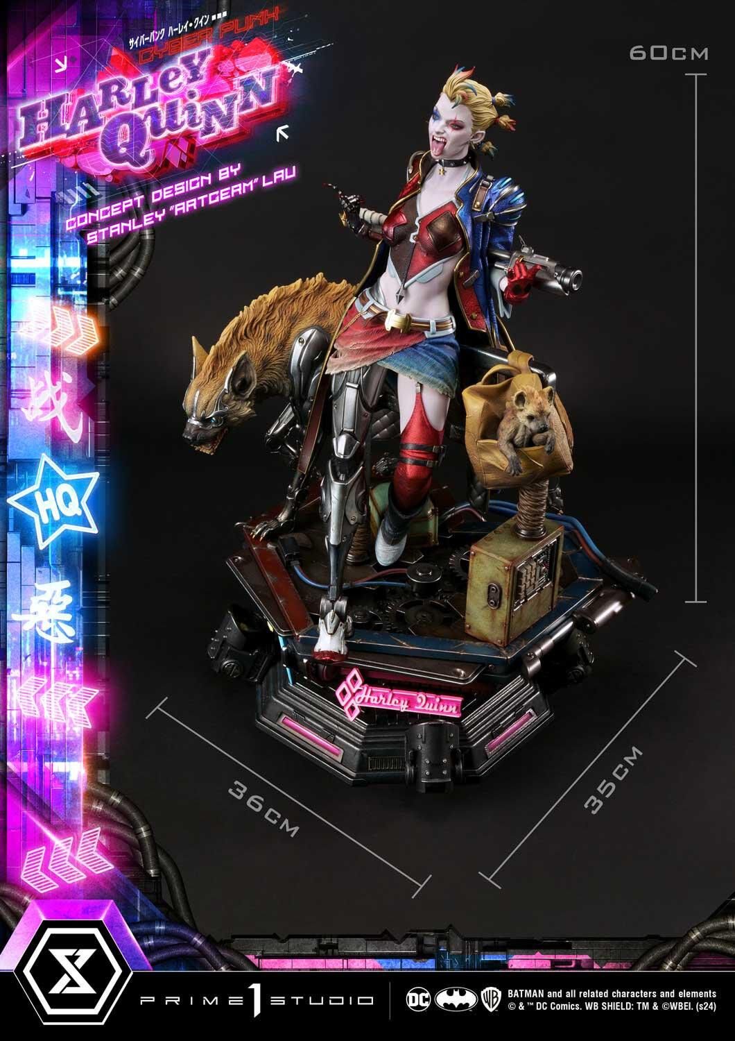 Batman - Bud - Harley Quinn - Lou - Ultimate Premium Masterline  (UPMDC-08DXS) - 1/4 - Cyberpunk, DX Bonus Version (Prime 1 Studio) photo 67