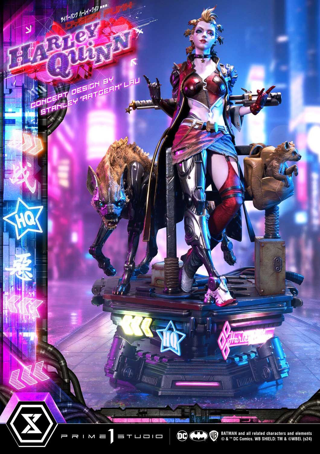 Batman - Bud - Harley Quinn - Lou - Ultimate Premium Masterline  (UPMDC-08DXS) - 1/4 - Cyberpunk, DX Bonus Version (Prime 1 Studio) photo 74