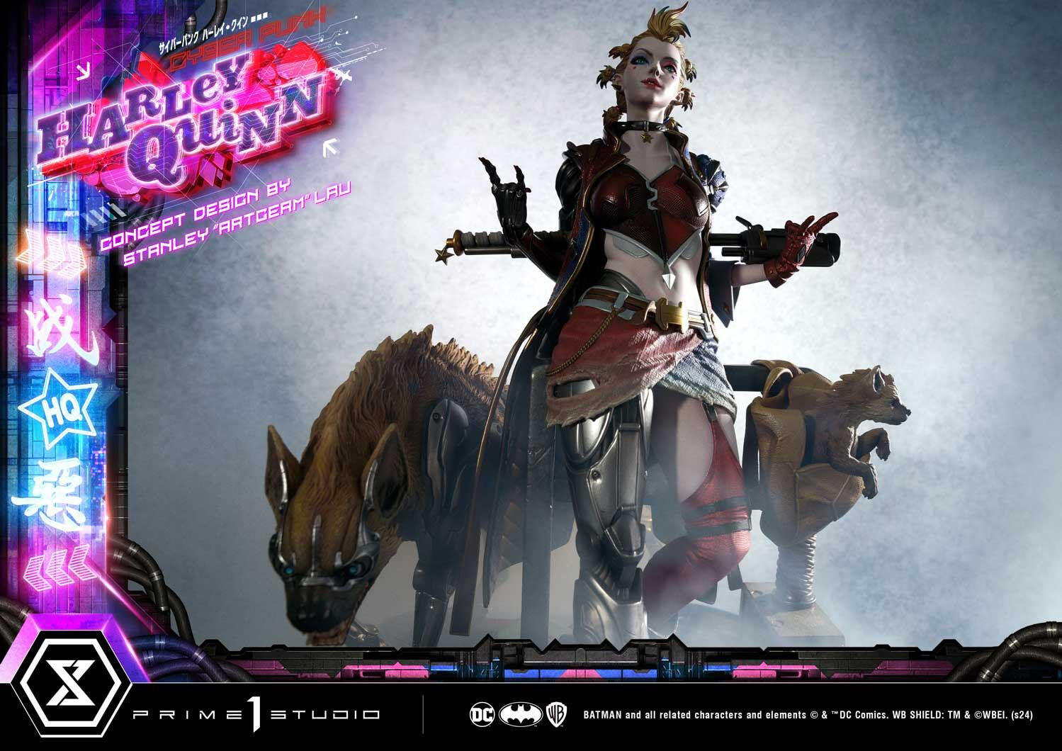 Batman - Bud - Harley Quinn - Lou - Ultimate Premium Masterline  (UPMDC-08DXS) - 1/4 - Cyberpunk, DX Bonus Version (Prime 1 Studio) photo 76