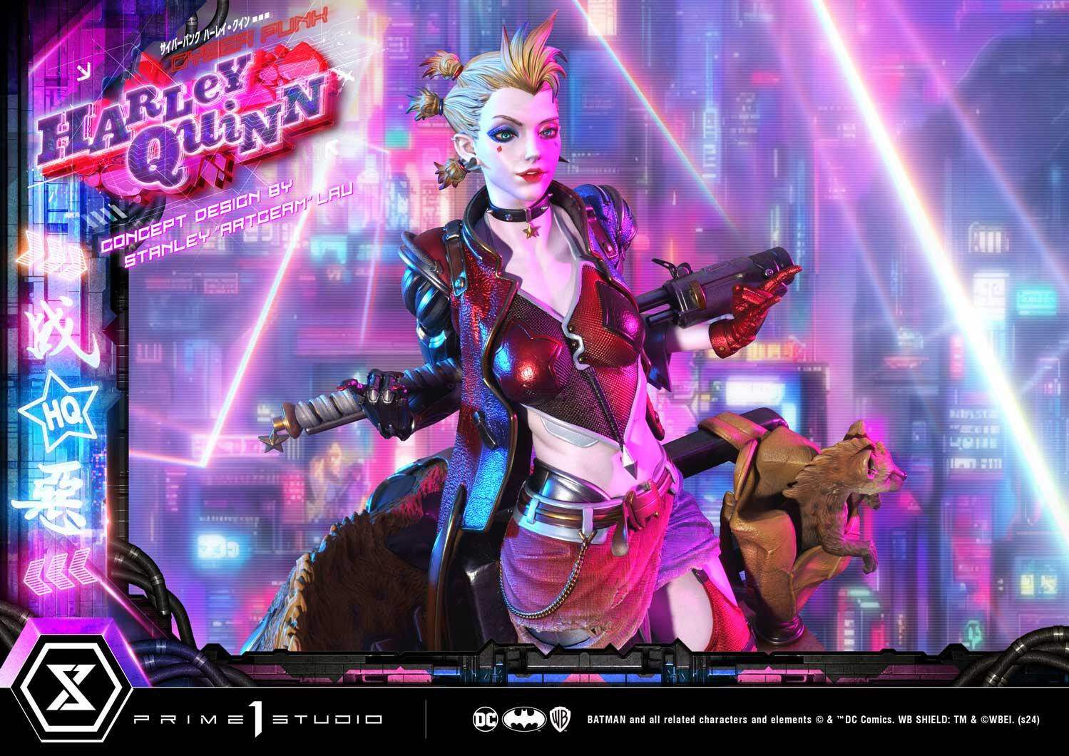 Batman - Bud - Harley Quinn - Lou - Ultimate Premium Masterline  (UPMDC-08DXS) - 1/4 - Cyberpunk, DX Bonus Version (Prime 1 Studio) photo 85