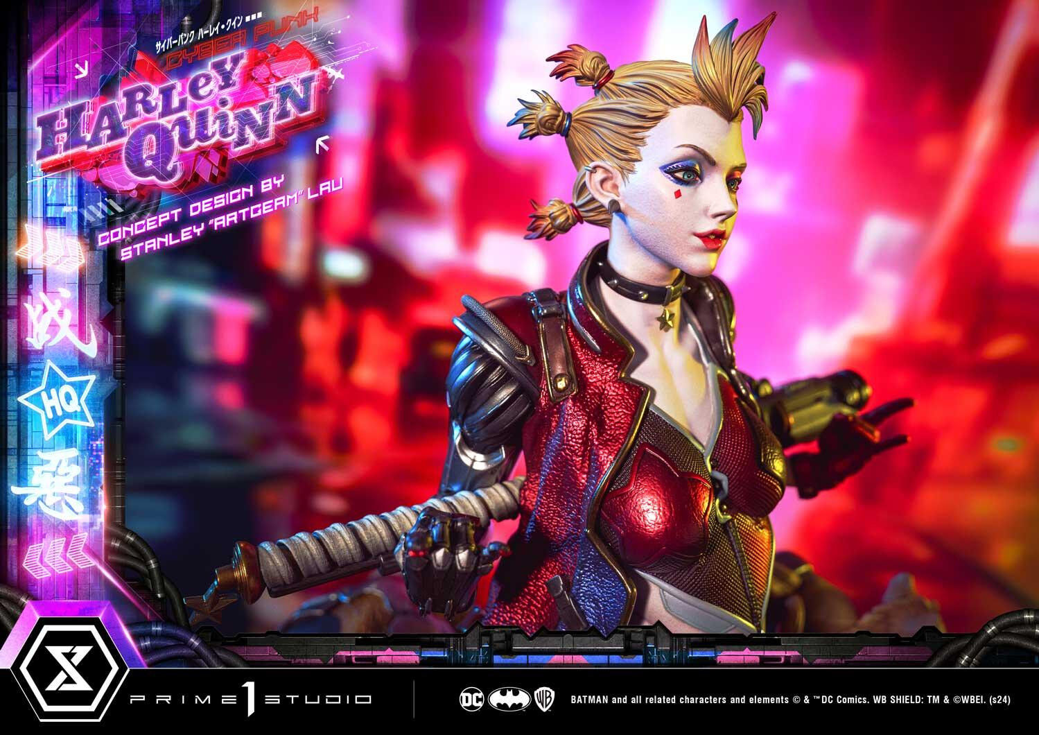 Batman - Bud - Harley Quinn - Lou - Ultimate Premium Masterline  (UPMDC-08DXS) - 1/4 - Cyberpunk, DX Bonus Version (Prime 1 Studio) photo 86