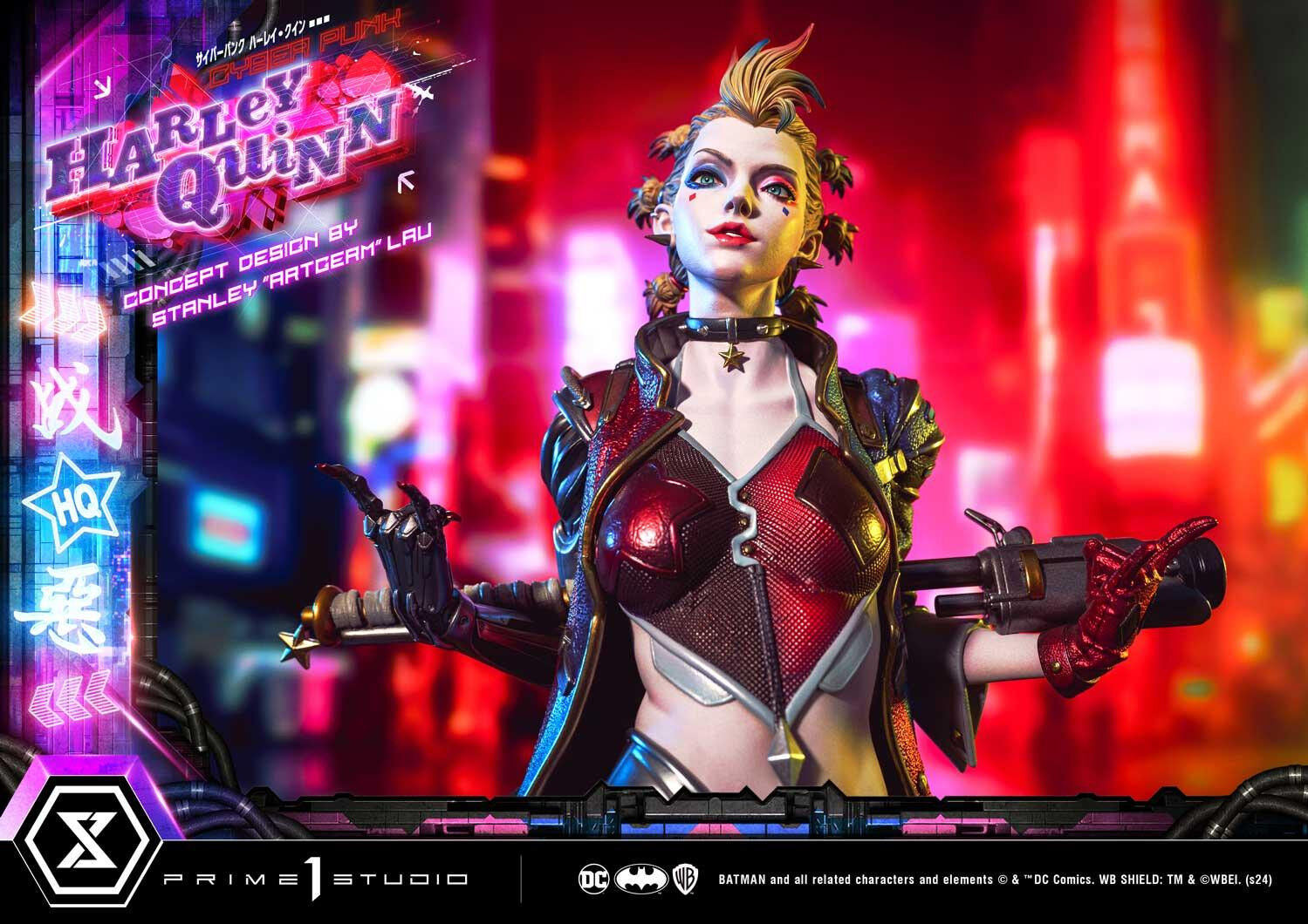 Batman - Bud - Harley Quinn - Lou - Ultimate Premium Masterline  (UPMDC-08DXS) - 1/4 - Cyberpunk, DX Bonus Version (Prime 1 Studio) photo 87