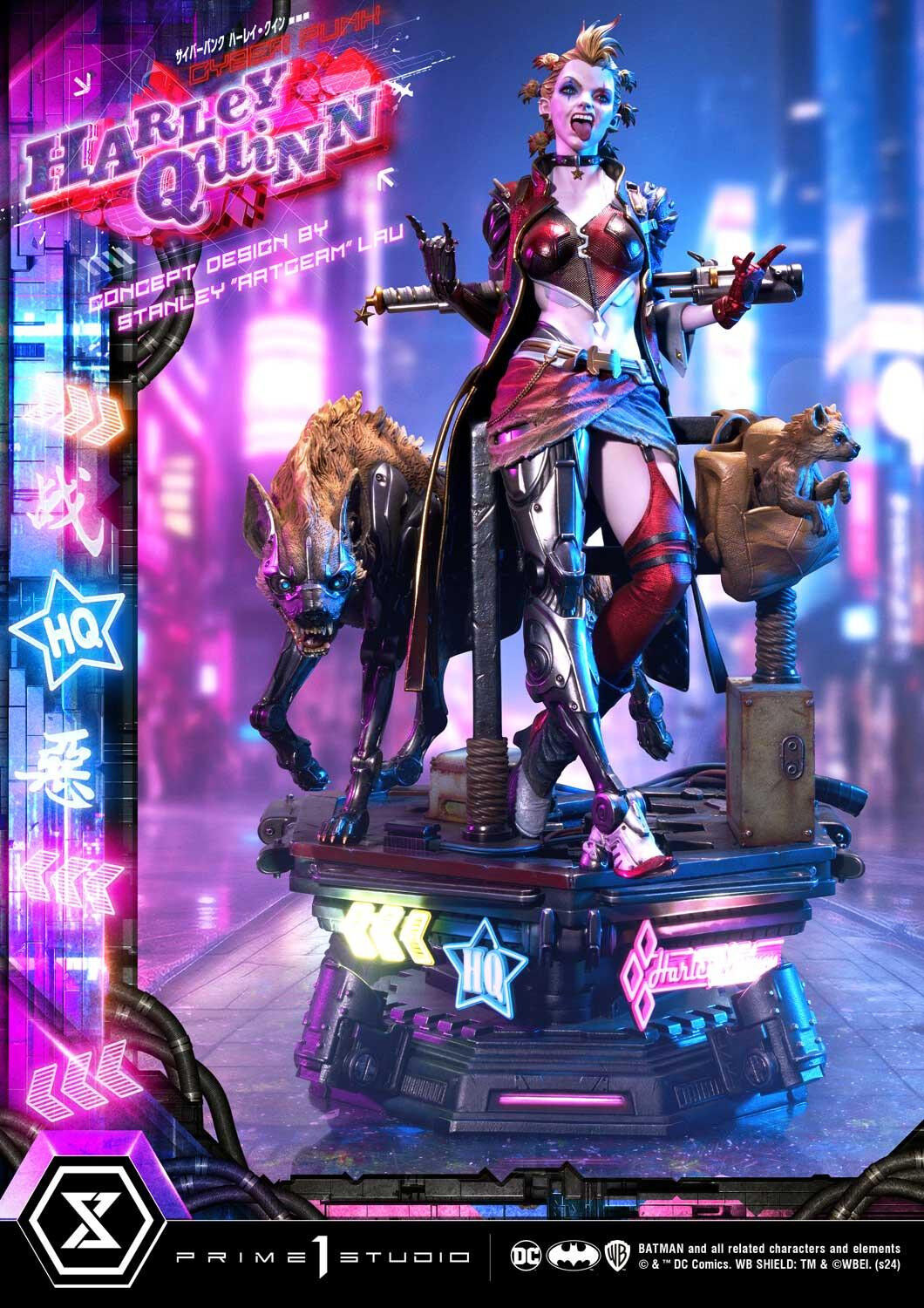 Batman - Bud - Harley Quinn - Lou - Ultimate Premium Masterline  (UPMDC-08DXS) - 1/4 - Cyberpunk, DX Bonus Version (Prime 1 Studio) photo 88