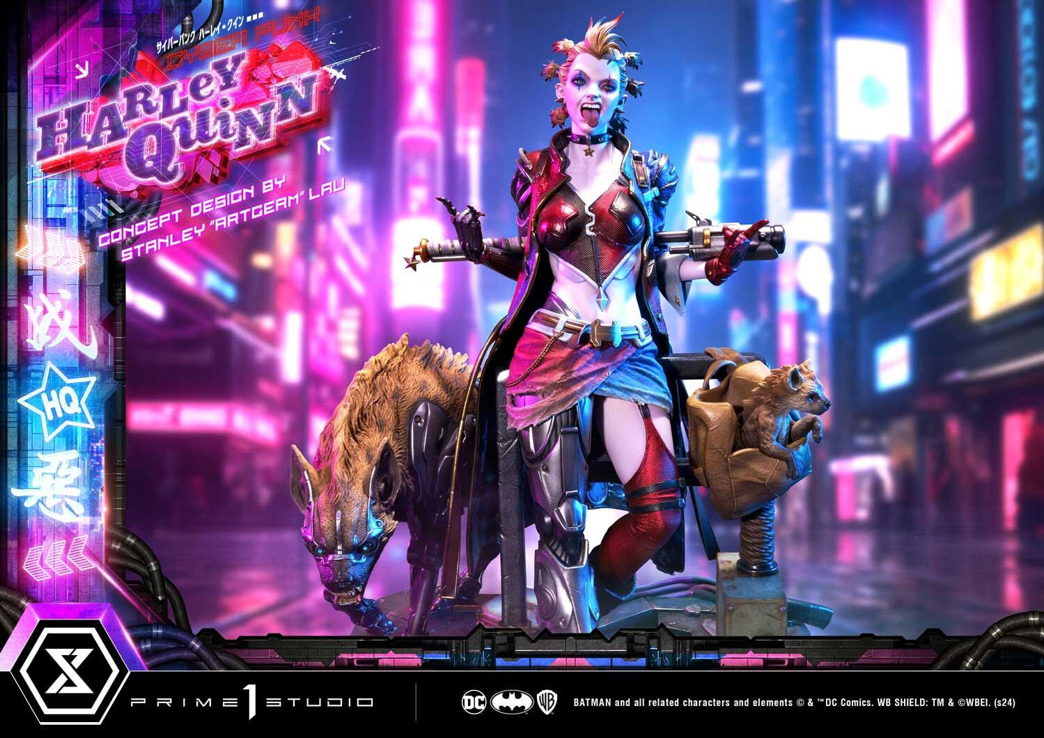 Batman - Bud - Harley Quinn - Lou - Ultimate Premium Masterline  (UPMDC-08DXS) - 1/4 - Cyberpunk, DX Bonus Version (Prime 1 Studio) photo 91