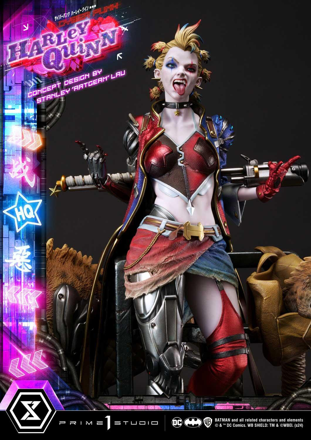 Batman - Bud - Harley Quinn - Lou - Ultimate Premium Masterline  (UPMDC-08DXS) - 1/4 - Cyberpunk, DX Bonus Version (Prime 1 Studio) photo 96