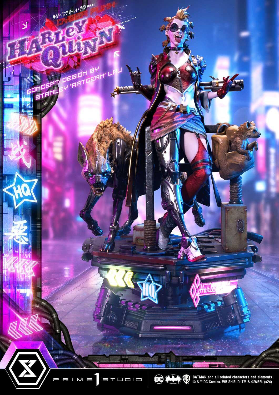 Batman - Bud - Harley Quinn - Lou - Ultimate Premium Masterline  (UPMDC-08DXS) - 1/4 - Cyberpunk, DX Bonus Version (Prime 1 Studio) photo 99