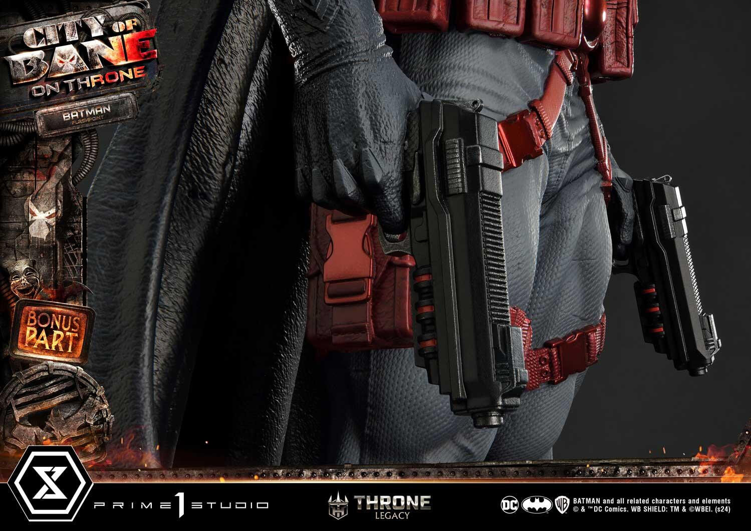 Batman: City of Bane - Batman (Thomas Wayne) - Throne Legacy  (TLCDC-06S) - 1/4 - Bonus Version (Prime 1 Studio) photo 9