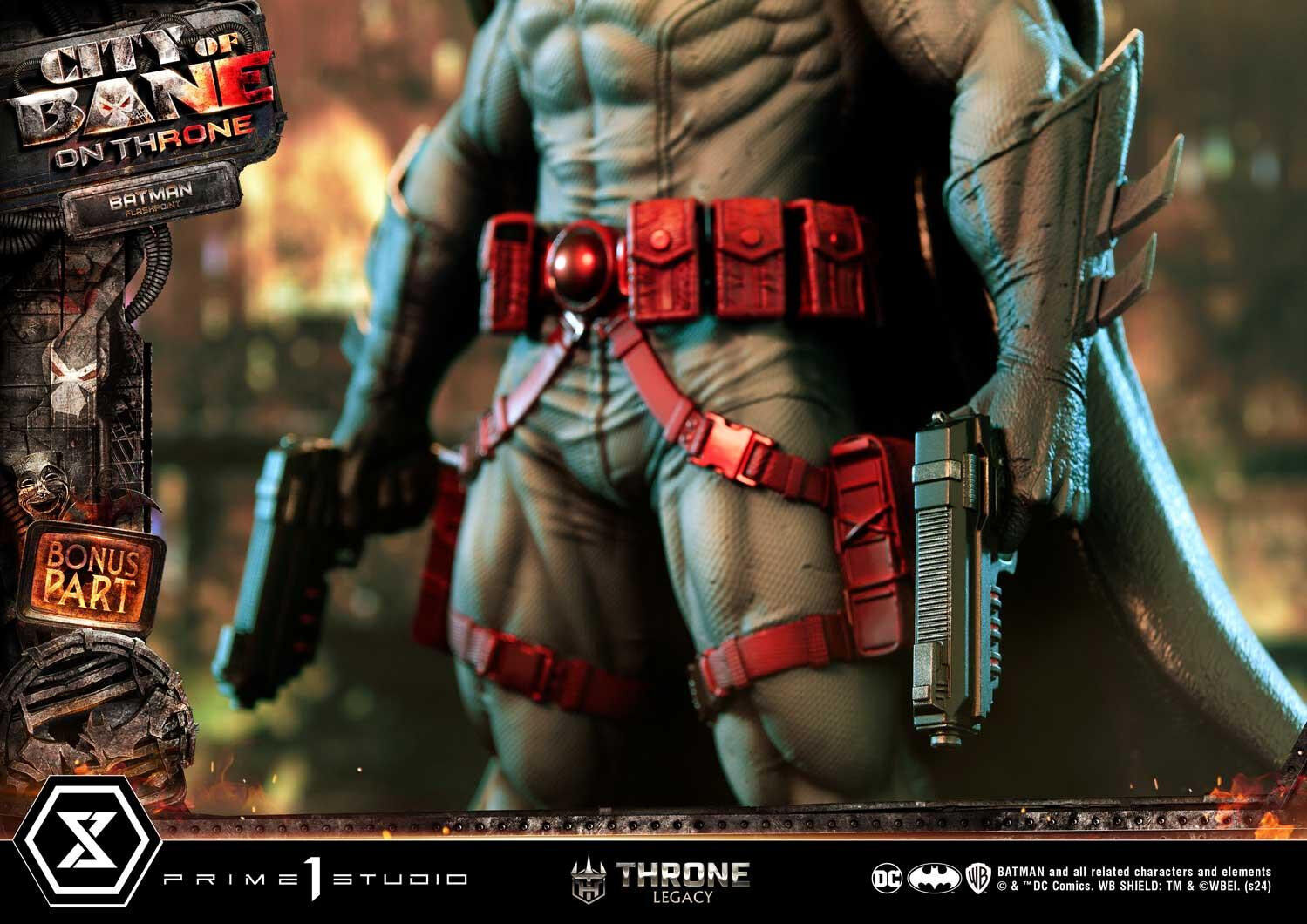 Batman: City of Bane - Batman (Thomas Wayne) - Throne Legacy  (TLCDC-06S) - 1/4 - Bonus Version (Prime 1 Studio) photo 10