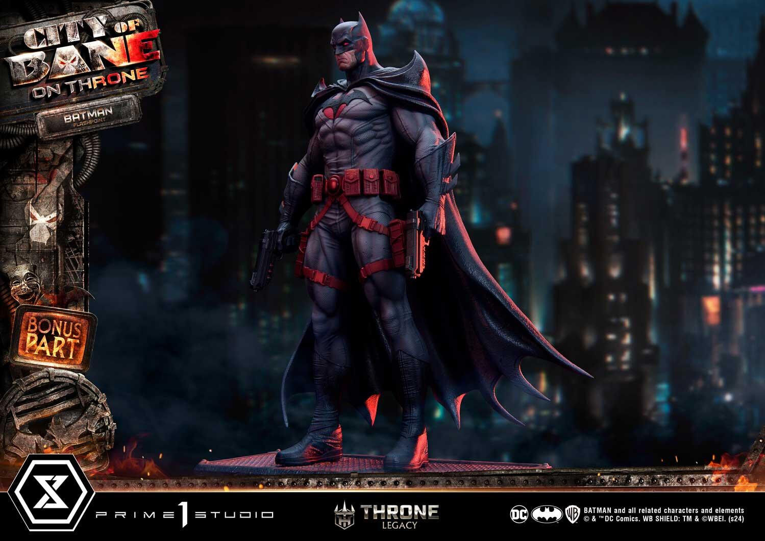 Batman: City of Bane - Batman (Thomas Wayne) - Throne Legacy  (TLCDC-06S) - 1/4 - Bonus Version (Prime 1 Studio) photo 11