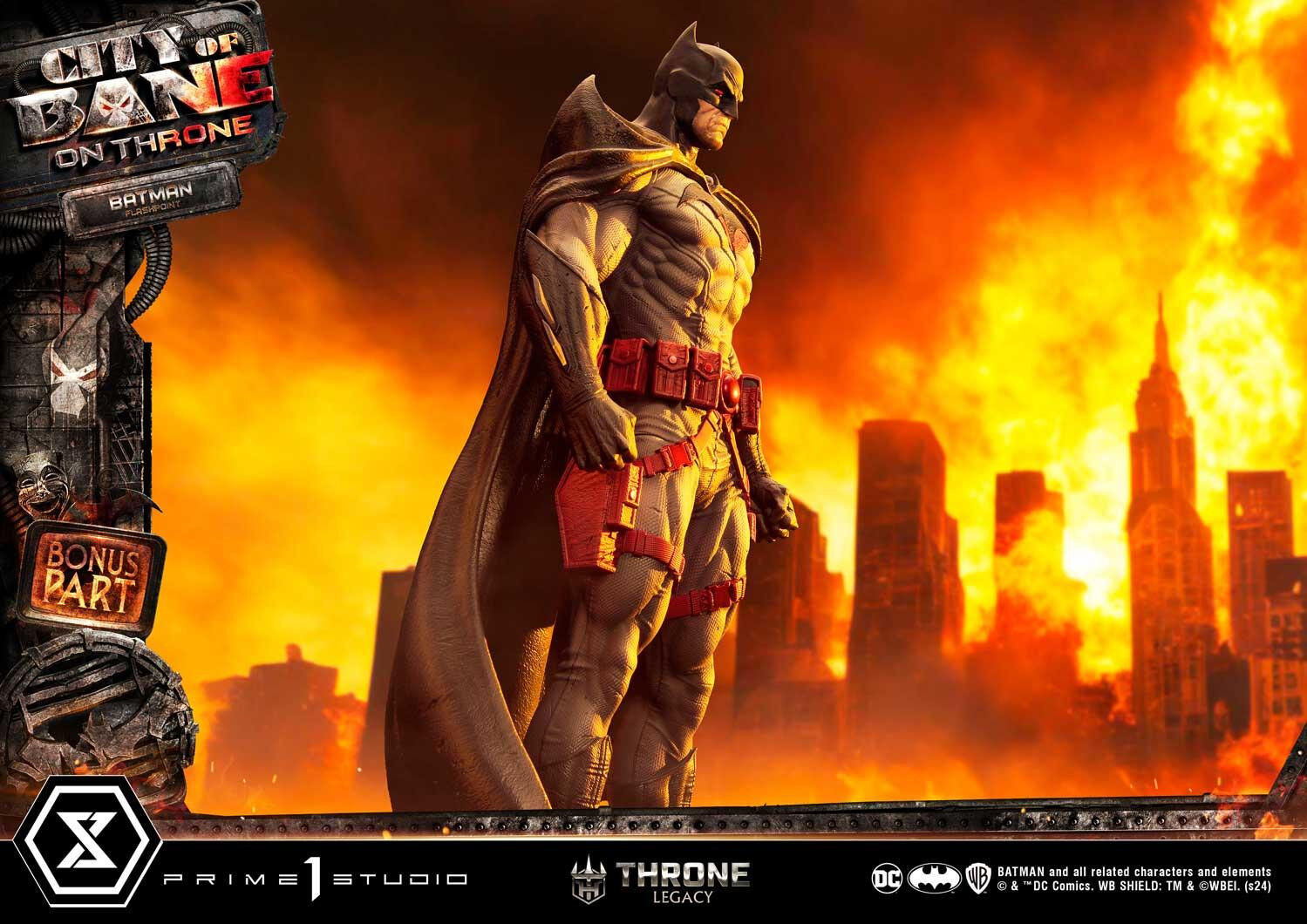 Batman: City of Bane - Batman (Thomas Wayne) - Throne Legacy  (TLCDC-06S) - 1/4 - Bonus Version (Prime 1 Studio) photo 12