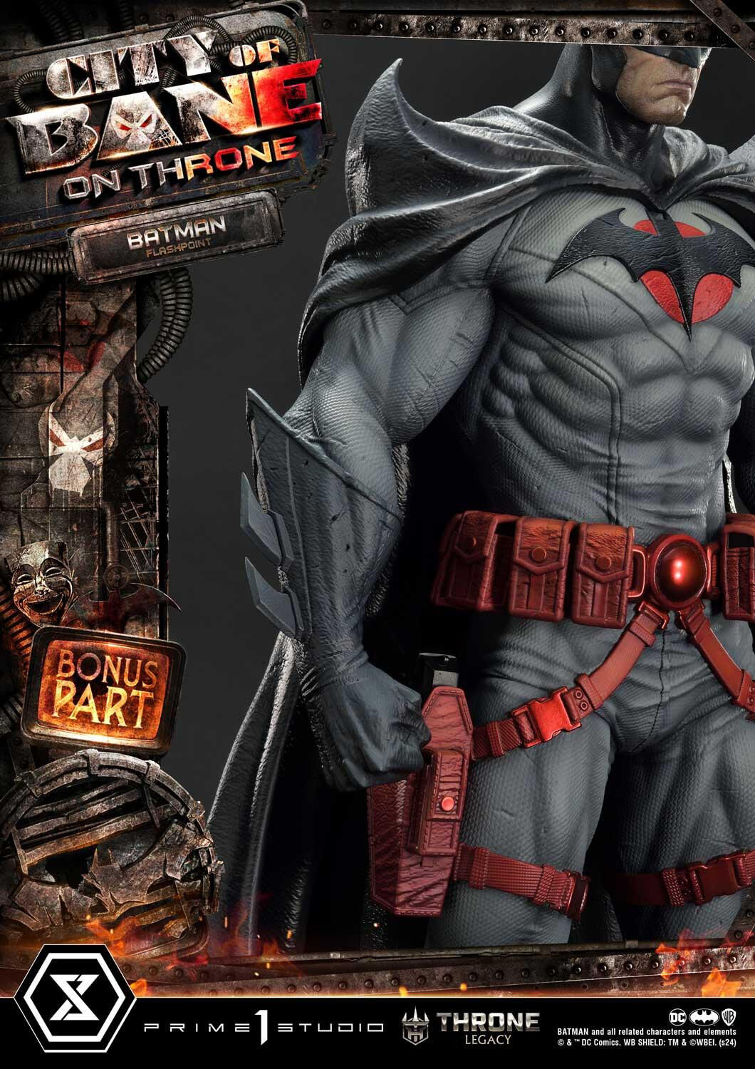 Batman: City of Bane - Batman (Thomas Wayne) - Throne Legacy  (TLCDC-06S) - 1/4 - Bonus Version (Prime 1 Studio) photo 14