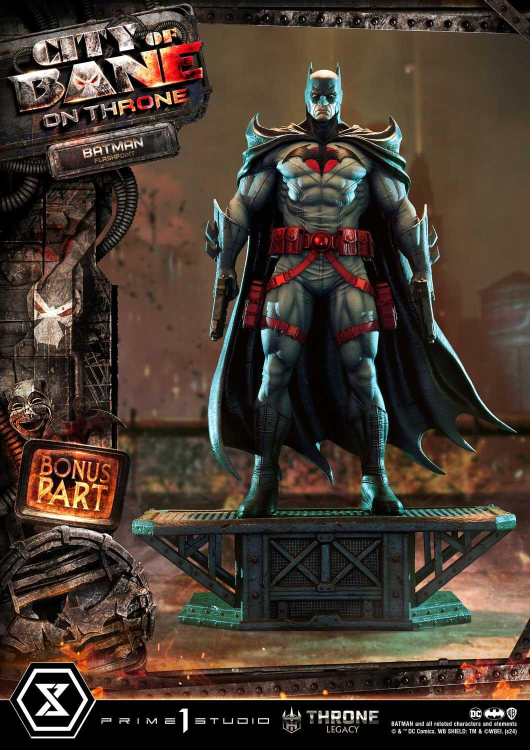 Batman: City of Bane - Batman (Thomas Wayne) - Throne Legacy  (TLCDC-06S) - 1/4 - Bonus Version (Prime 1 Studio) photo 19