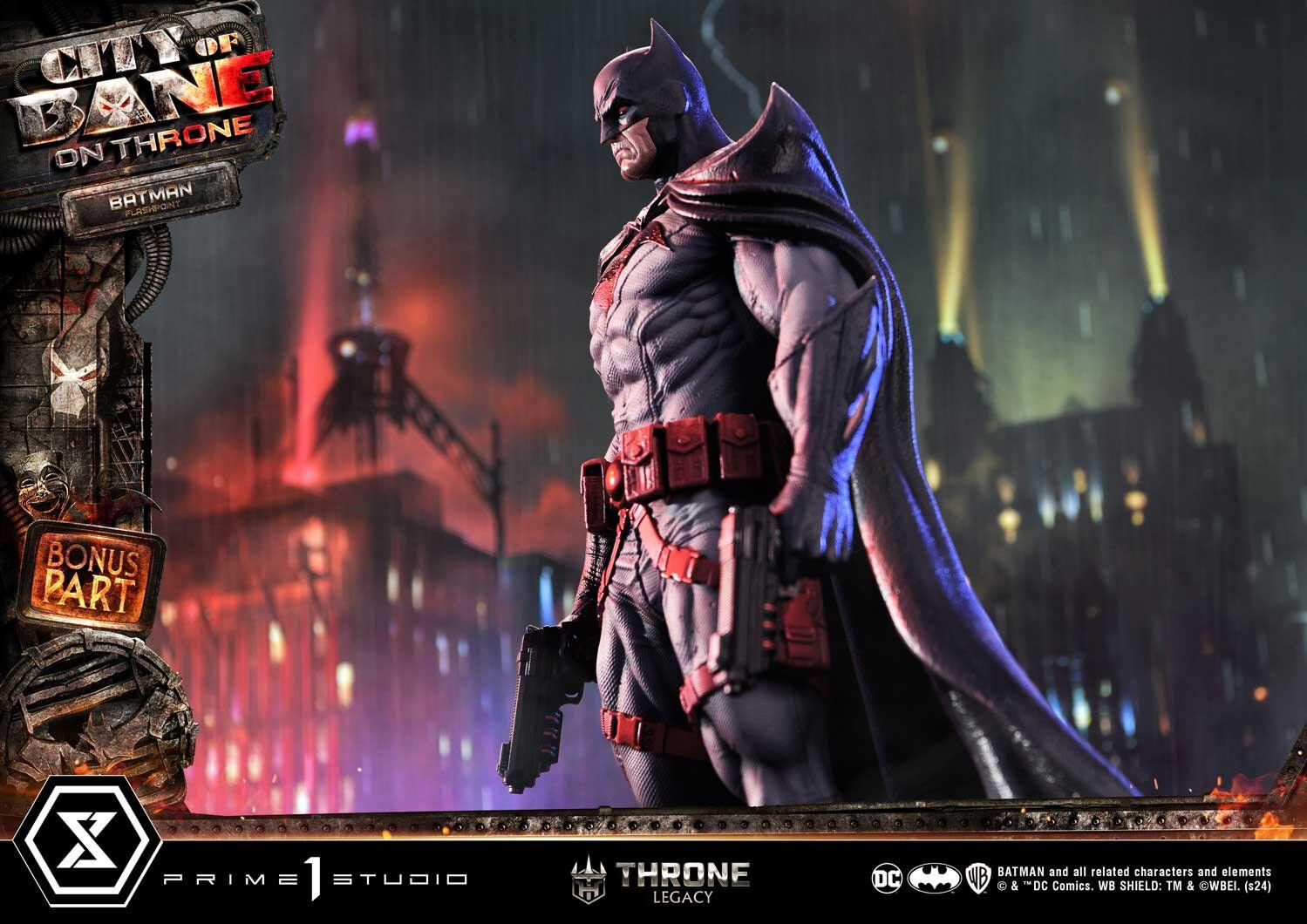 Batman: City of Bane - Batman (Thomas Wayne) - Throne Legacy  (TLCDC-06S) - 1/4 - Bonus Version (Prime 1 Studio) photo 20