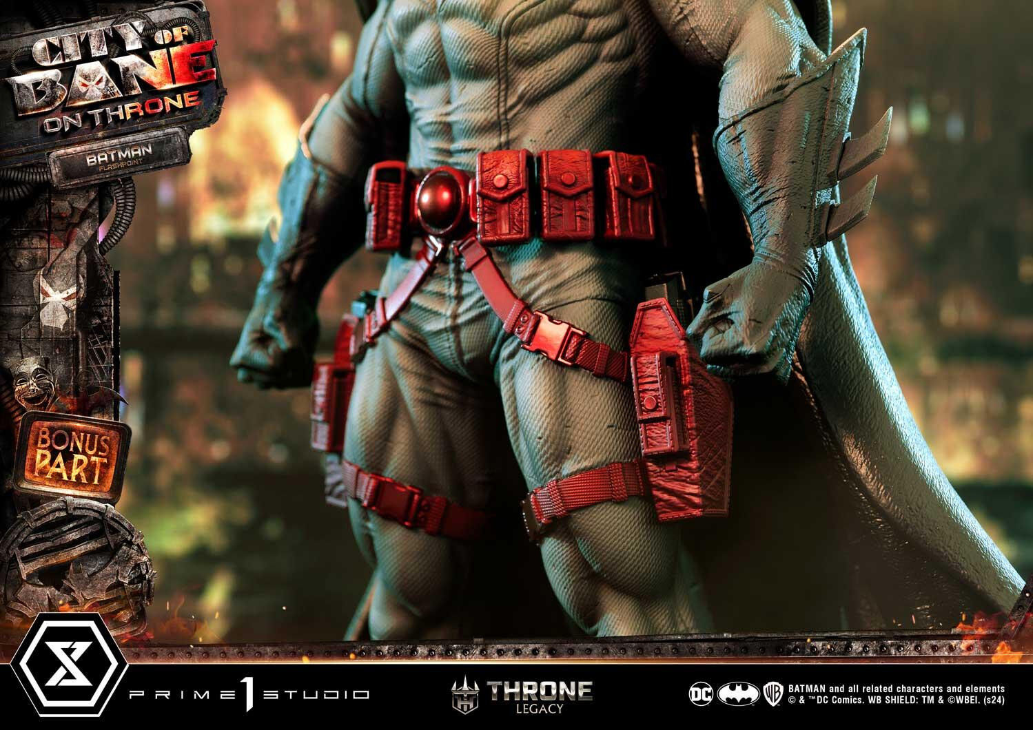 Batman: City of Bane - Batman (Thomas Wayne) - Throne Legacy  (TLCDC-06S) - 1/4 - Bonus Version (Prime 1 Studio) photo 21