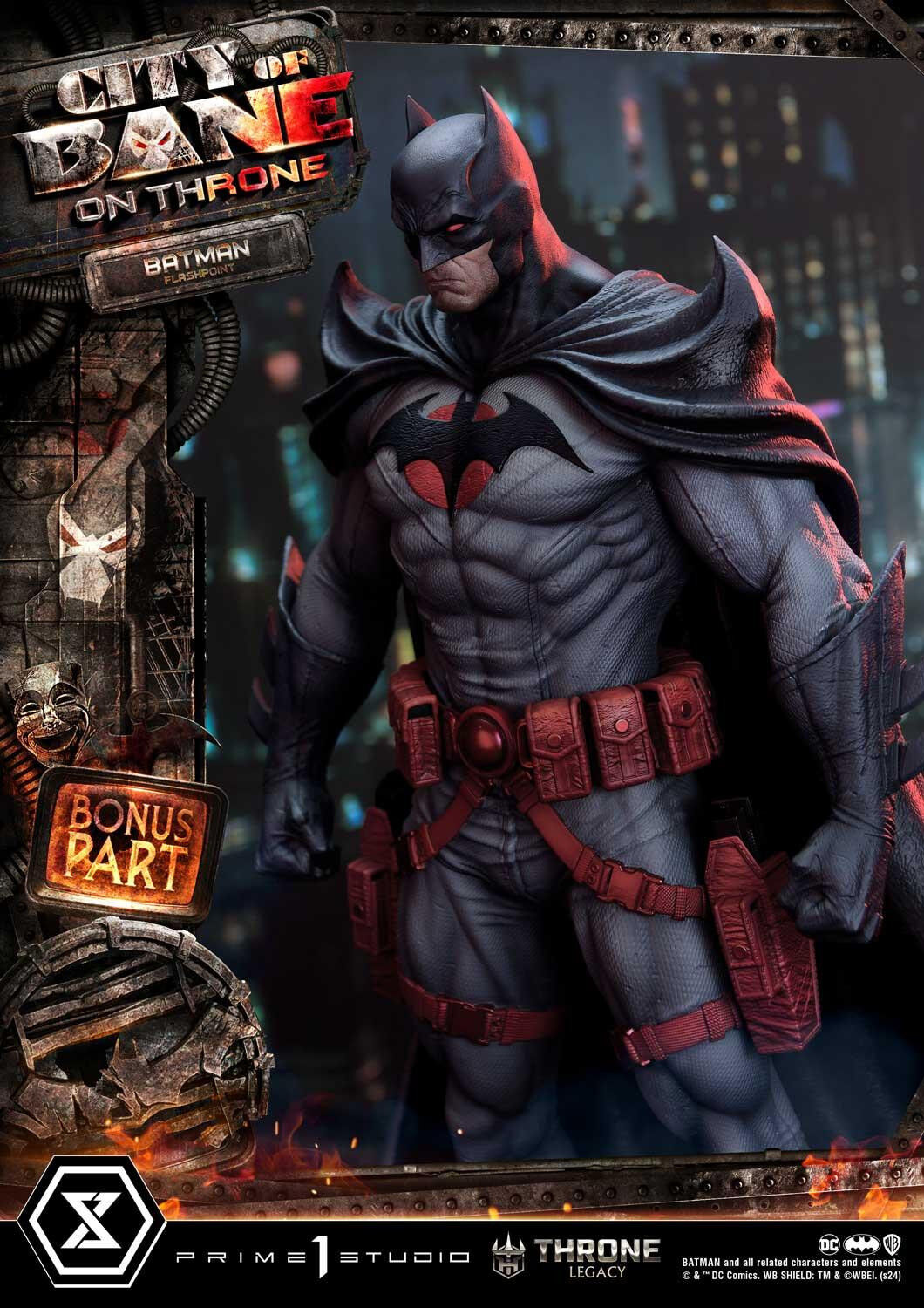 Batman: City of Bane - Batman (Thomas Wayne) - Throne Legacy  (TLCDC-06S) - 1/4 - Bonus Version (Prime 1 Studio) photo 22