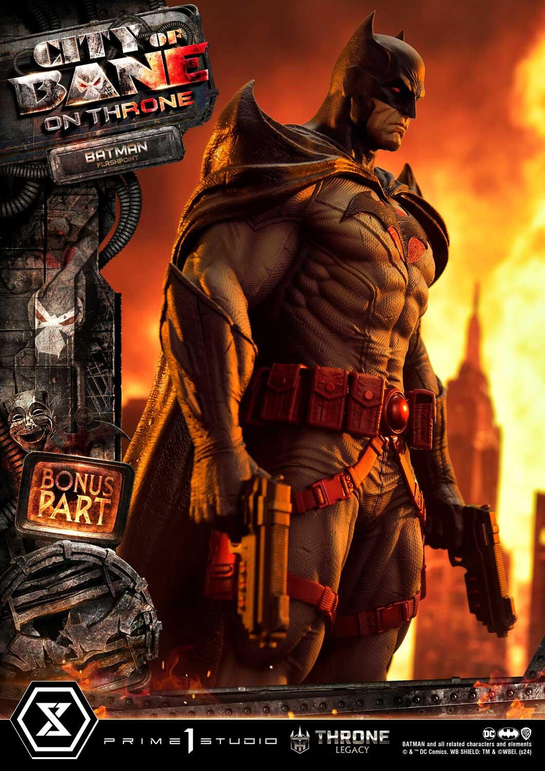 Batman: City of Bane - Batman (Thomas Wayne) - Throne Legacy  (TLCDC-06S) - 1/4 - Bonus Version (Prime 1 Studio) photo 23