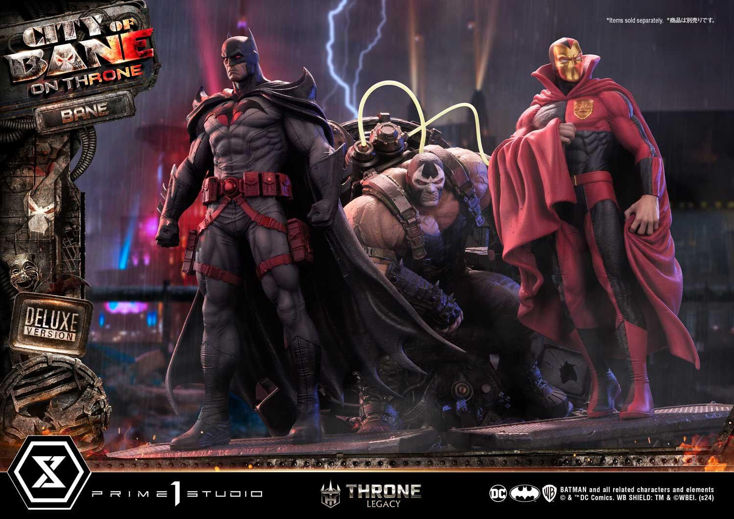 Batman: City of Bane - Batman (Thomas Wayne) - Throne Legacy  (TLCDC-06S) - 1/4 - Bonus Version (Prime 1 Studio) photo 30