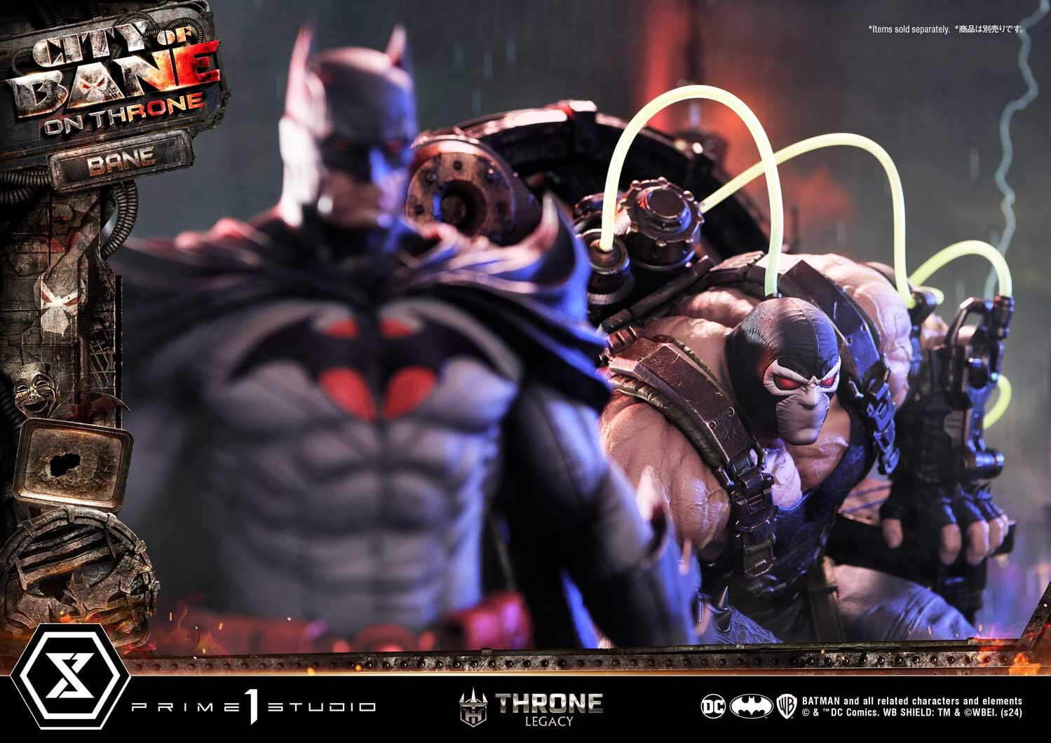 Batman: City of Bane - Batman (Thomas Wayne) - Throne Legacy  (TLCDC-06S) - 1/4 - Bonus Version (Prime 1 Studio) photo 38