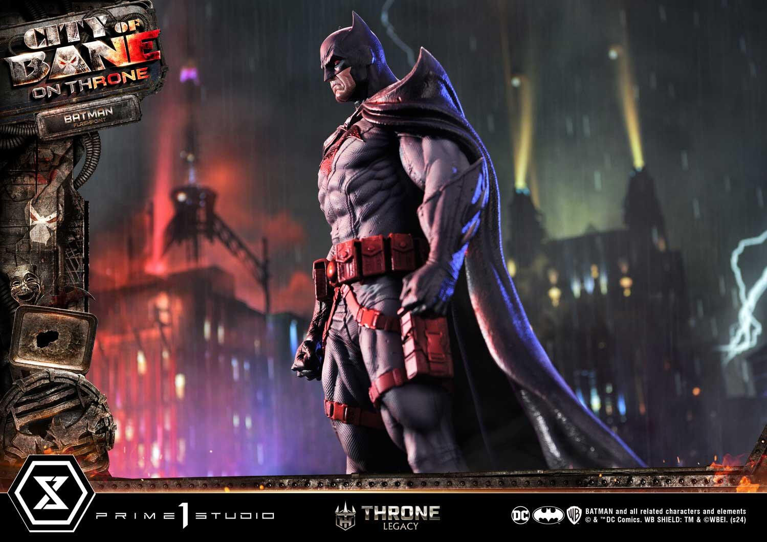 Batman: City of Bane - Batman (Thomas Wayne) - Throne Legacy  (TLCDC-06S) - 1/4 - Bonus Version (Prime 1 Studio) photo 48
