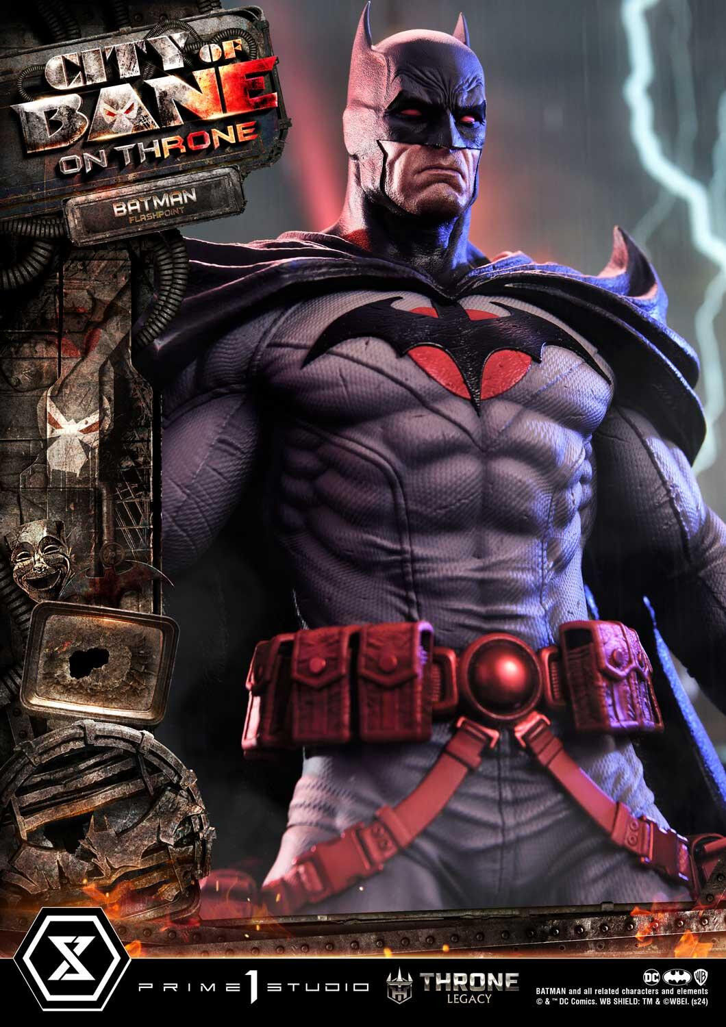 Batman: City of Bane - Batman (Thomas Wayne) - Throne Legacy  (TLCDC-06S) - 1/4 - Bonus Version (Prime 1 Studio) photo 49