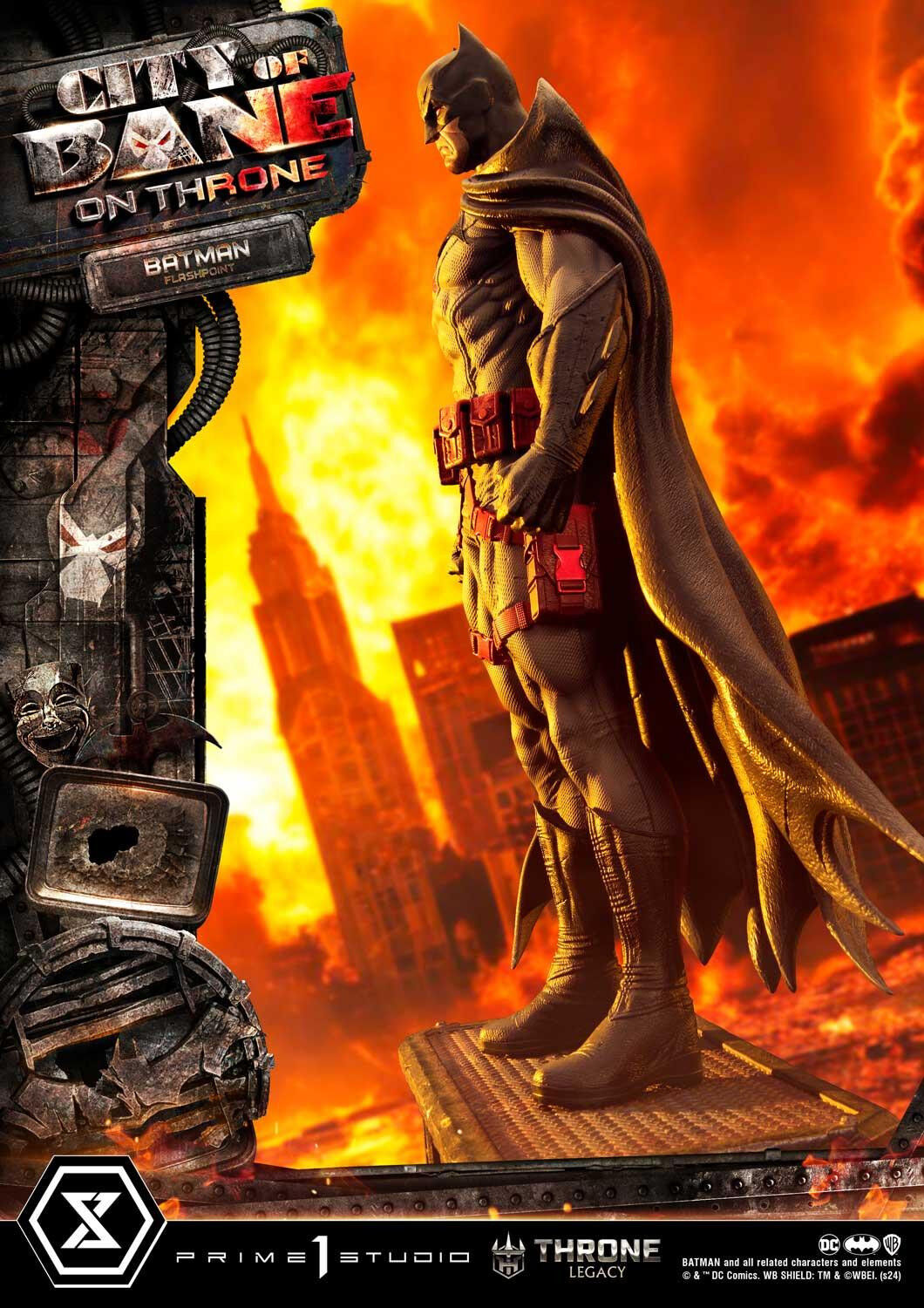 Batman: City of Bane - Batman (Thomas Wayne) - Throne Legacy  (TLCDC-06S) - 1/4 - Bonus Version (Prime 1 Studio) photo 51