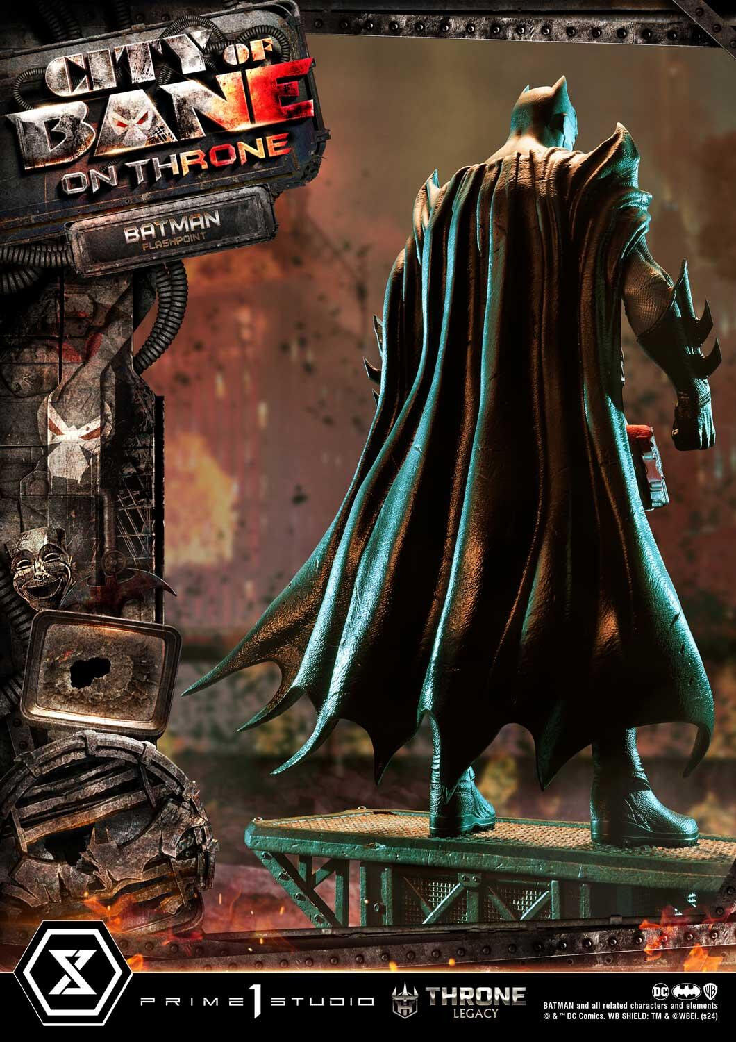 Batman: City of Bane - Batman (Thomas Wayne) - Throne Legacy  (TLCDC-06S) - 1/4 - Bonus Version (Prime 1 Studio) photo 52