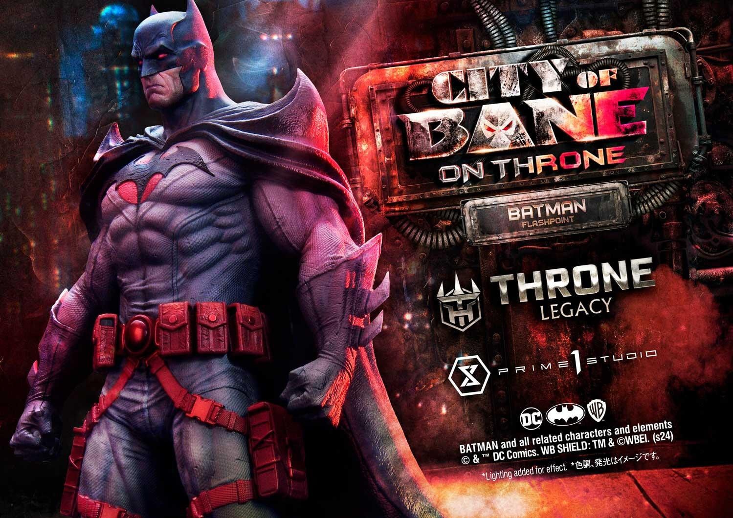 Batman: City of Bane - Batman (Thomas Wayne) - Throne Legacy  (TLCDC-06S) - 1/4 - Bonus Version (Prime 1 Studio) photo 54