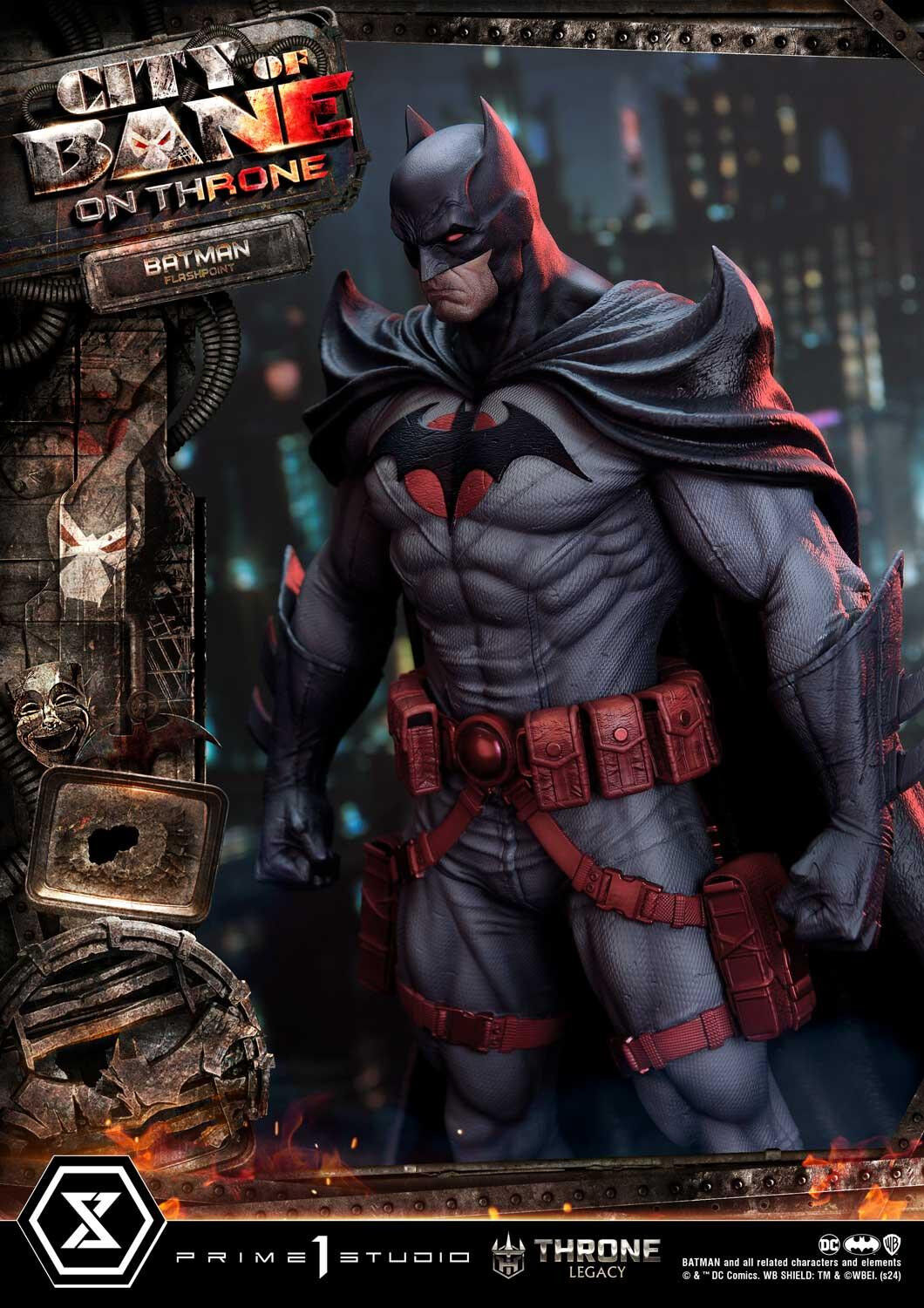Batman: City of Bane - Batman (Thomas Wayne) - Throne Legacy  (TLCDC-06S) - 1/4 - Bonus Version (Prime 1 Studio) photo 59