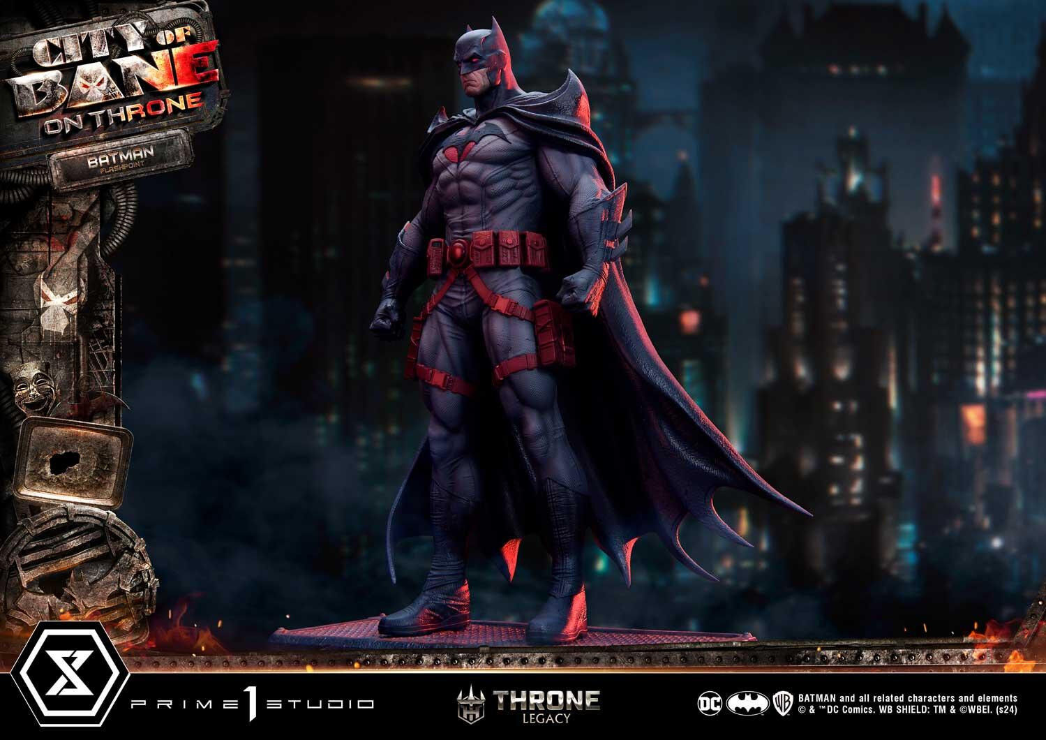Batman: City of Bane - Batman (Thomas Wayne) - Throne Legacy  (TLCDC-06S) - 1/4 - Bonus Version (Prime 1 Studio) photo 61