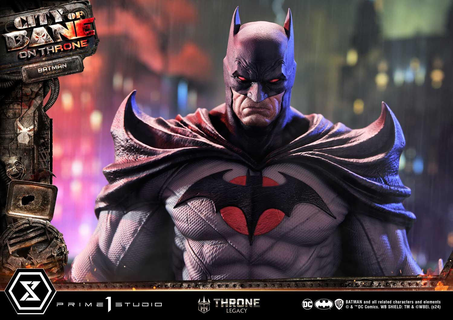 Batman: City of Bane - Batman (Thomas Wayne) - Throne Legacy  (TLCDC-06S) - 1/4 - Bonus Version (Prime 1 Studio) photo 62