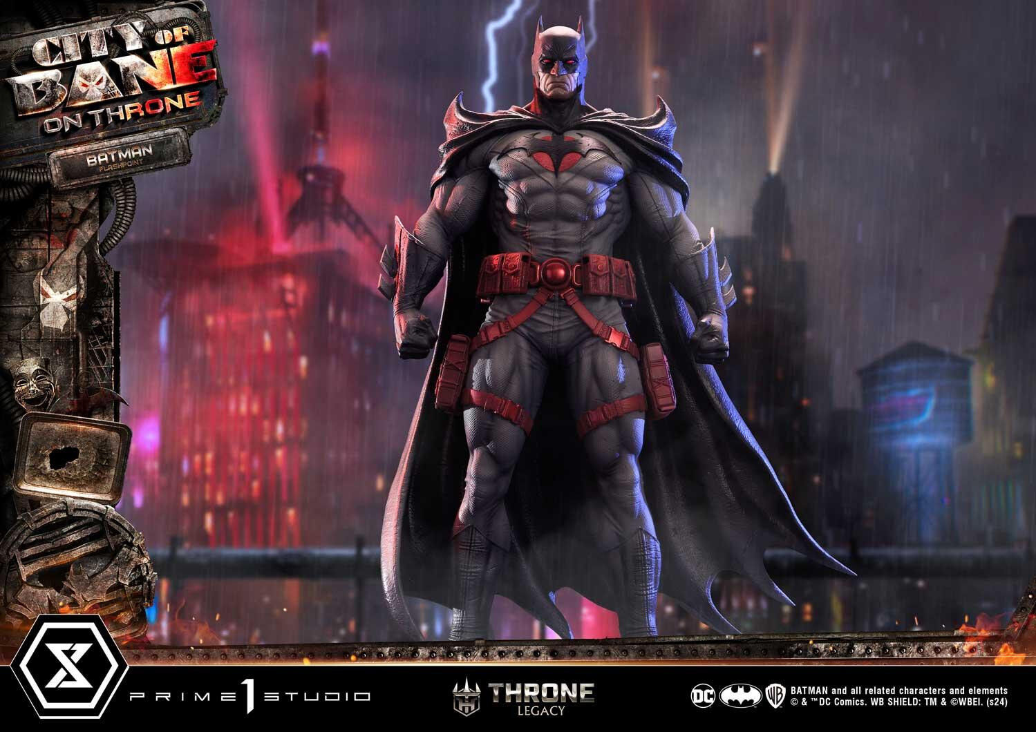 Batman: City of Bane - Batman (Thomas Wayne) - Throne Legacy  (TLCDC-06S) - 1/4 - Bonus Version (Prime 1 Studio) photo 63