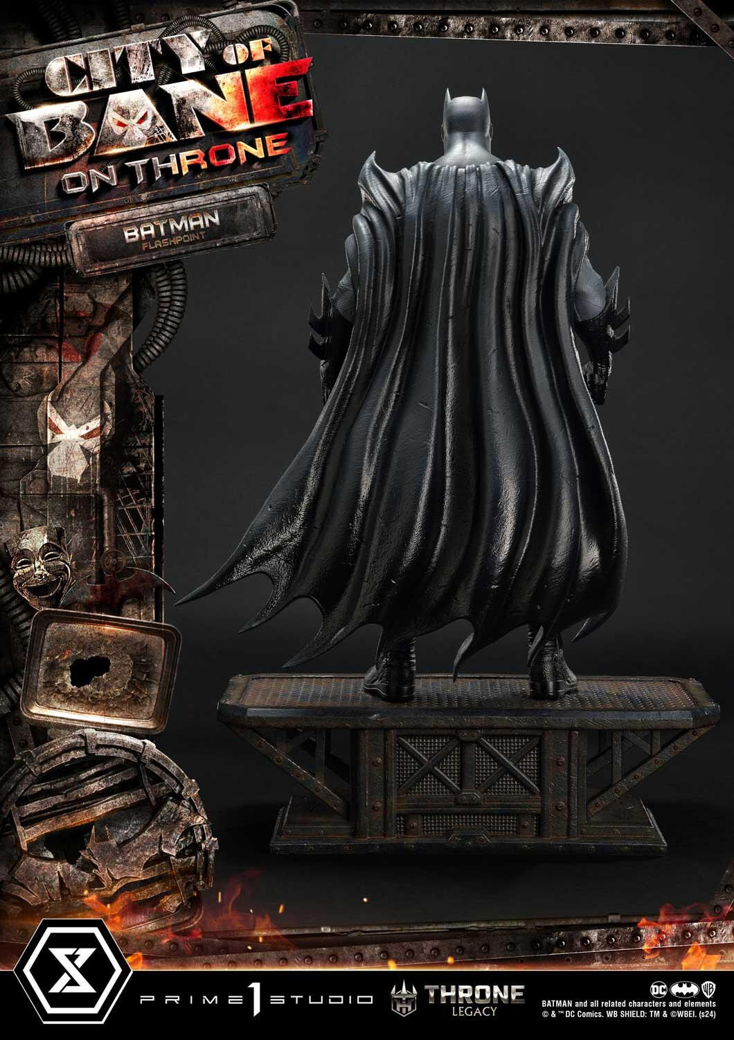 Batman: City of Bane - Batman (Thomas Wayne) - Throne Legacy  (TLCDC-06S) - 1/4 - Bonus Version (Prime 1 Studio) photo 64