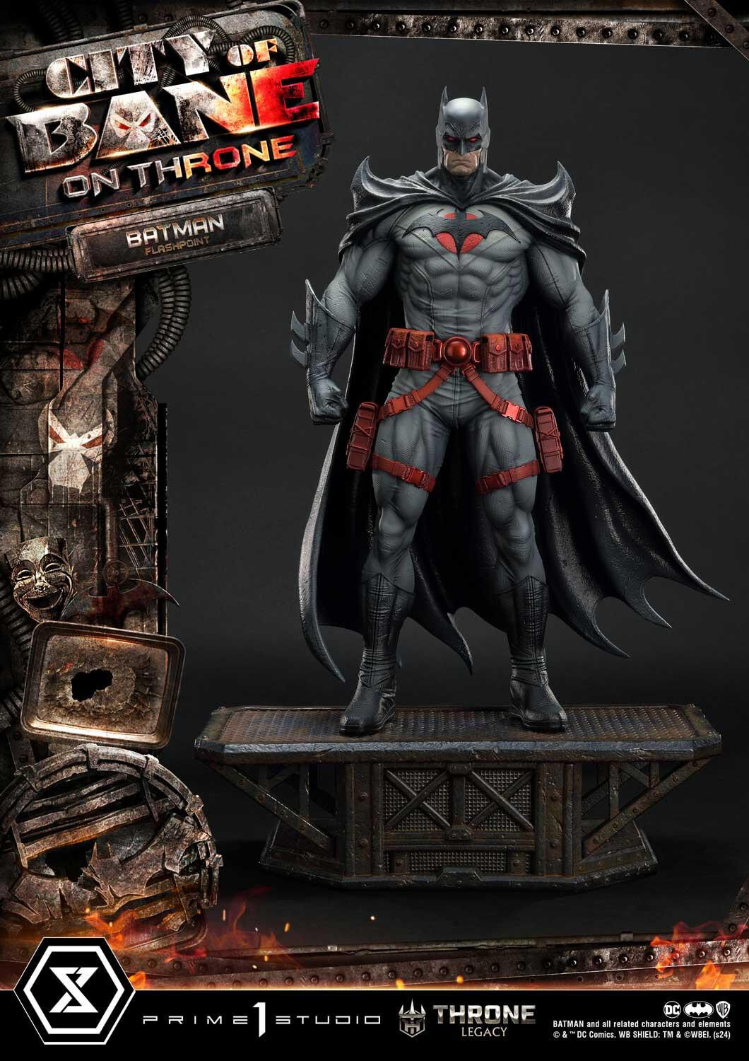 Batman: City of Bane - Batman (Thomas Wayne) - Throne Legacy  (TLCDC-06S) - 1/4 - Bonus Version (Prime 1 Studio) photo 67