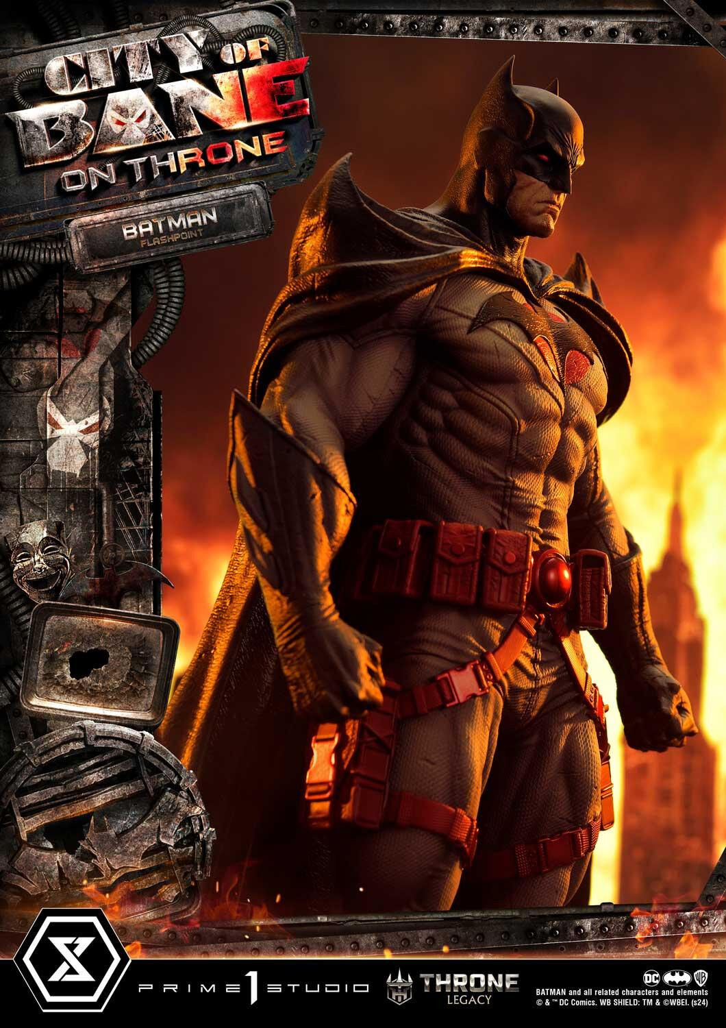 Batman: City of Bane - Batman (Thomas Wayne) - Throne Legacy  (TLCDC-06S) - 1/4 - Bonus Version (Prime 1 Studio) photo 69