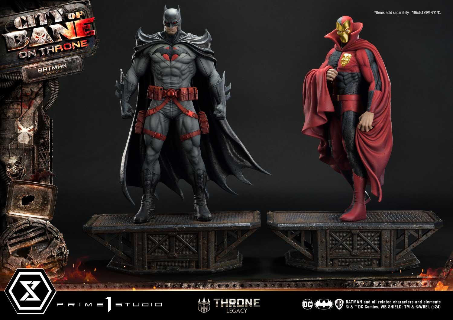 Batman: City of Bane - Batman (Thomas Wayne) - Throne Legacy  (TLCDC-06S) - 1/4 - Bonus Version (Prime 1 Studio) photo 71