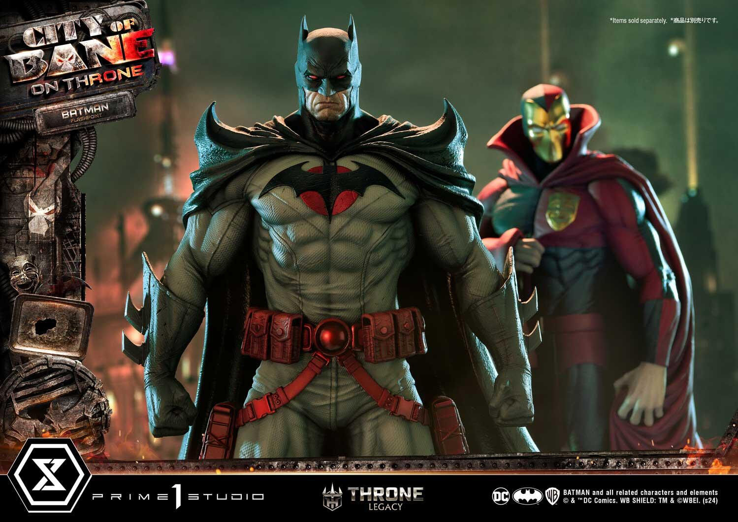 Batman: City of Bane - Batman (Thomas Wayne) - Throne Legacy  (TLCDC-06S) - 1/4 - Bonus Version (Prime 1 Studio) photo 72