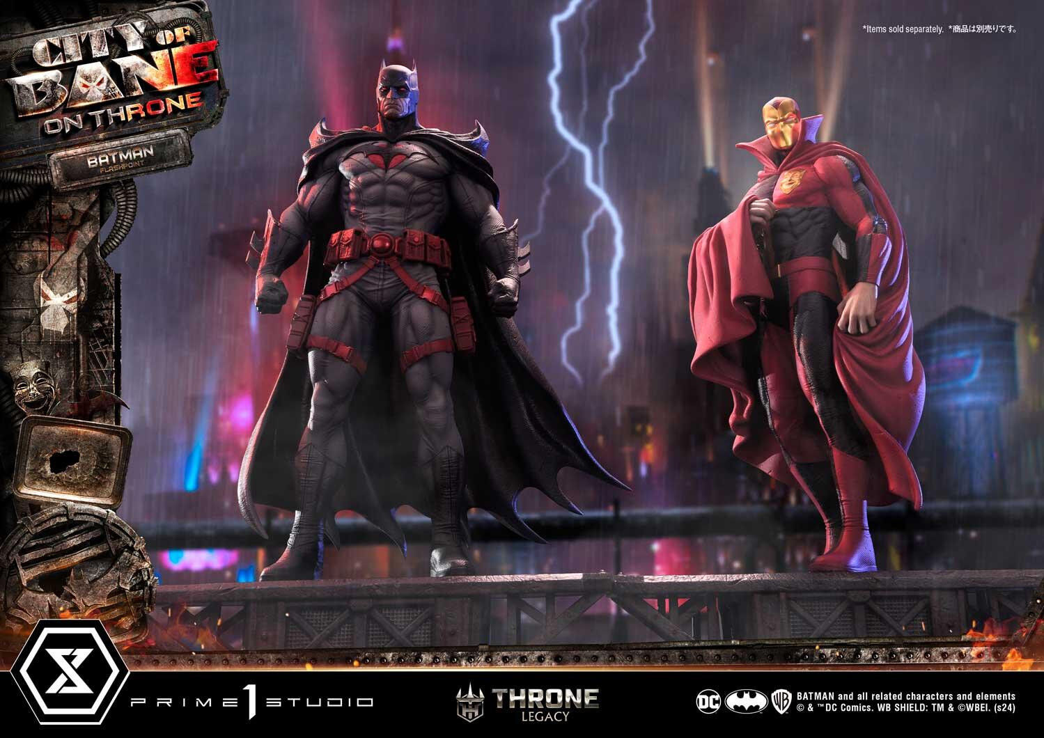 Batman: City of Bane - Batman (Thomas Wayne) - Throne Legacy  (TLCDC-06S) - 1/4 - Bonus Version (Prime 1 Studio) photo 76