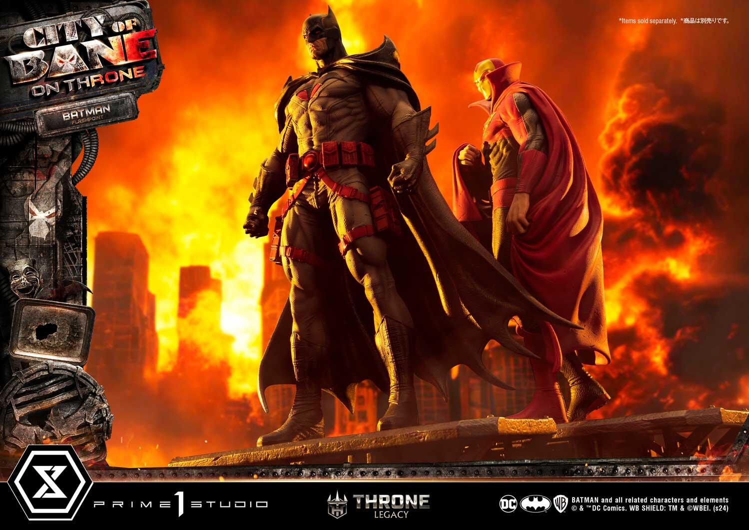 Batman: City of Bane - Batman (Thomas Wayne) - Throne Legacy  (TLCDC-06S) - 1/4 - Bonus Version (Prime 1 Studio) photo 77