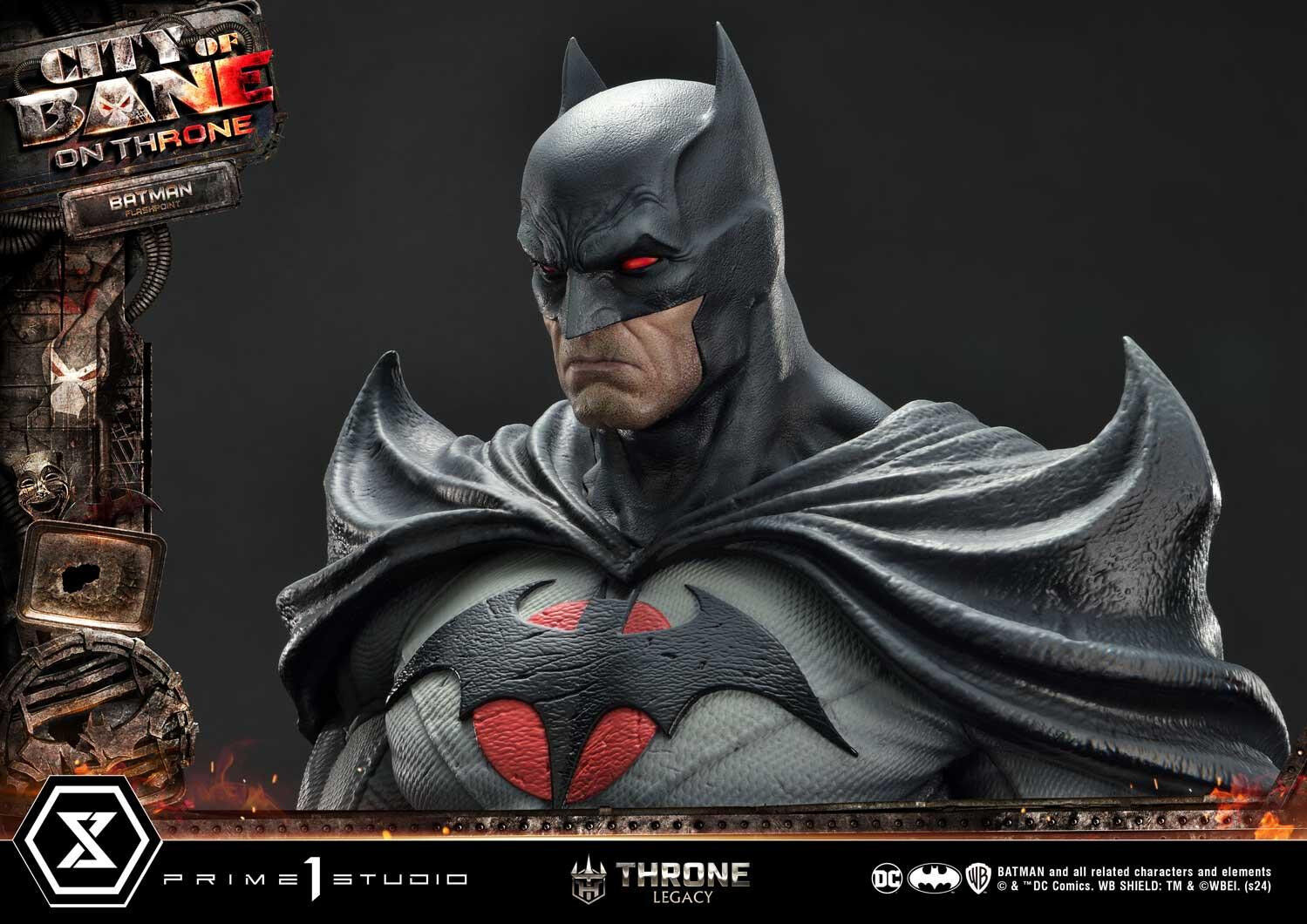 Batman: City of Bane - Batman (Thomas Wayne) - Throne Legacy  (TLCDC-06S) - 1/4 - Bonus Version (Prime 1 Studio) photo 79