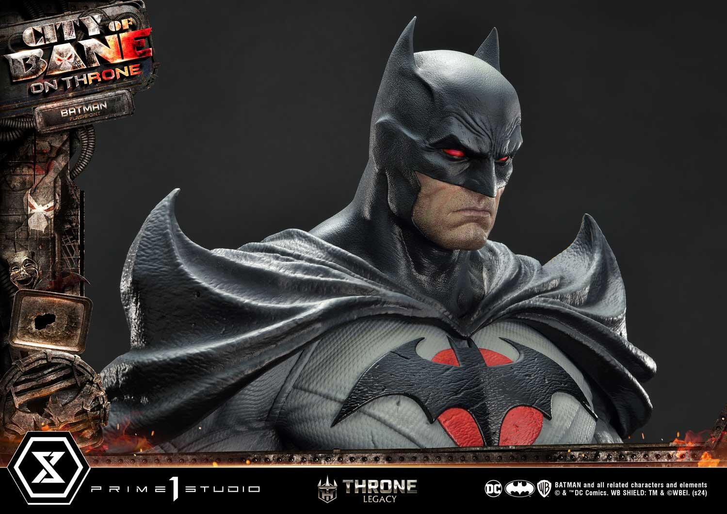 Batman: City of Bane - Batman (Thomas Wayne) - Throne Legacy  (TLCDC-06S) - 1/4 - Bonus Version (Prime 1 Studio) photo 80
