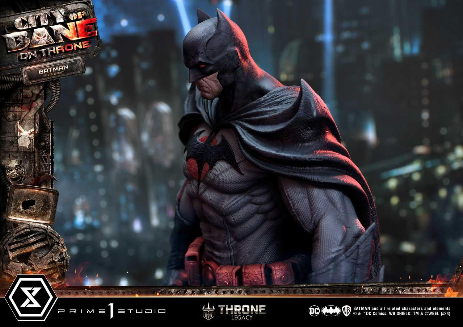 Batman: City of Bane - Batman (Thomas Wayne) - Throne Legacy  (TLCDC-06S) - 1/4 - Bonus Version (Prime 1 Studio) photo 83