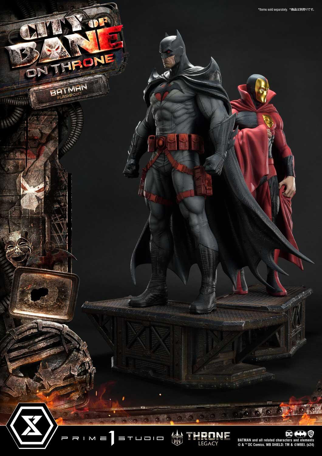 Batman: City of Bane - Batman (Thomas Wayne) - Throne Legacy  (TLCDC-06S) - 1/4 - Bonus Version (Prime 1 Studio) photo 86