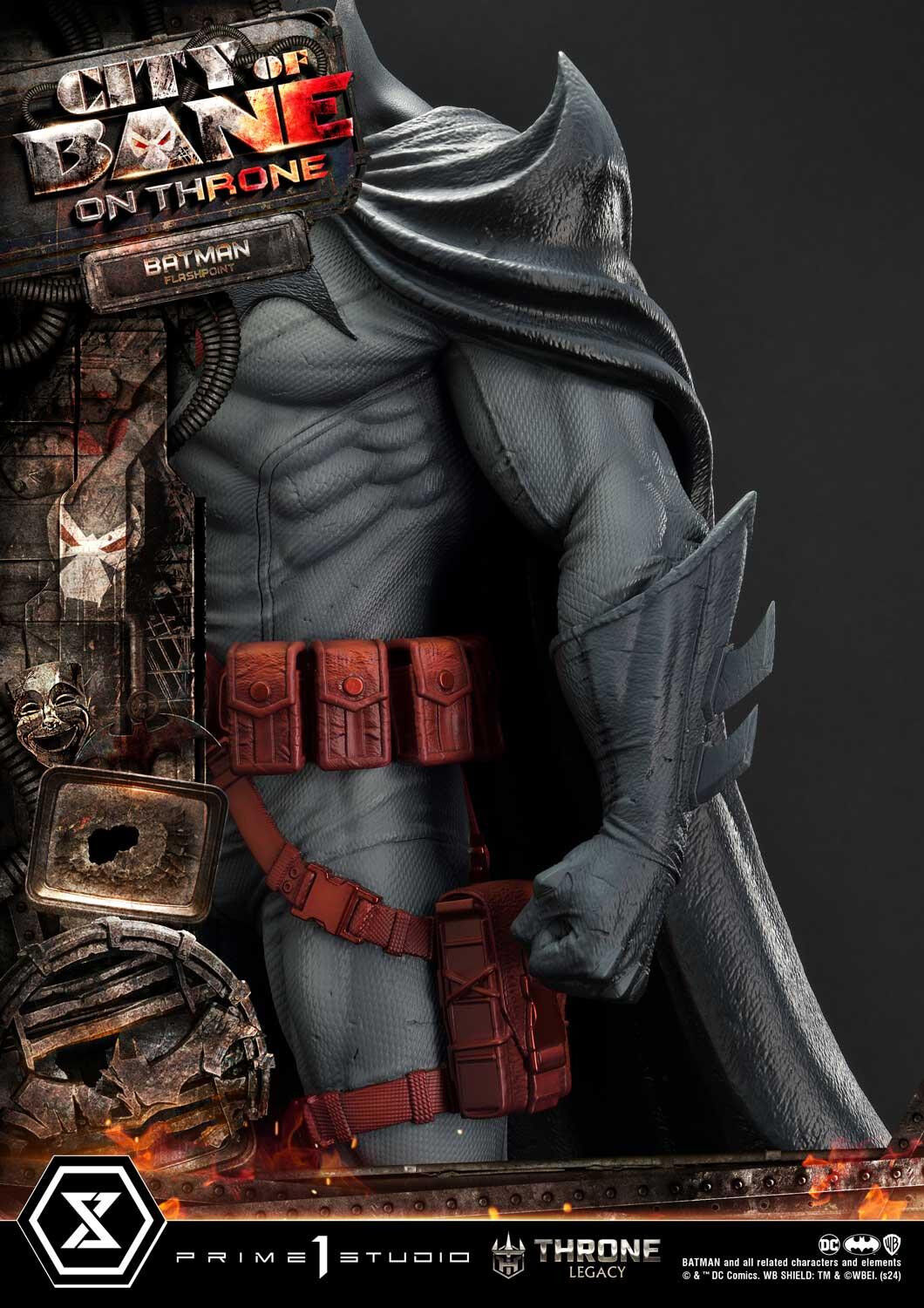 Batman: City of Bane - Batman (Thomas Wayne) - Throne Legacy  (TLCDC-06S) - 1/4 - Bonus Version (Prime 1 Studio) photo 90