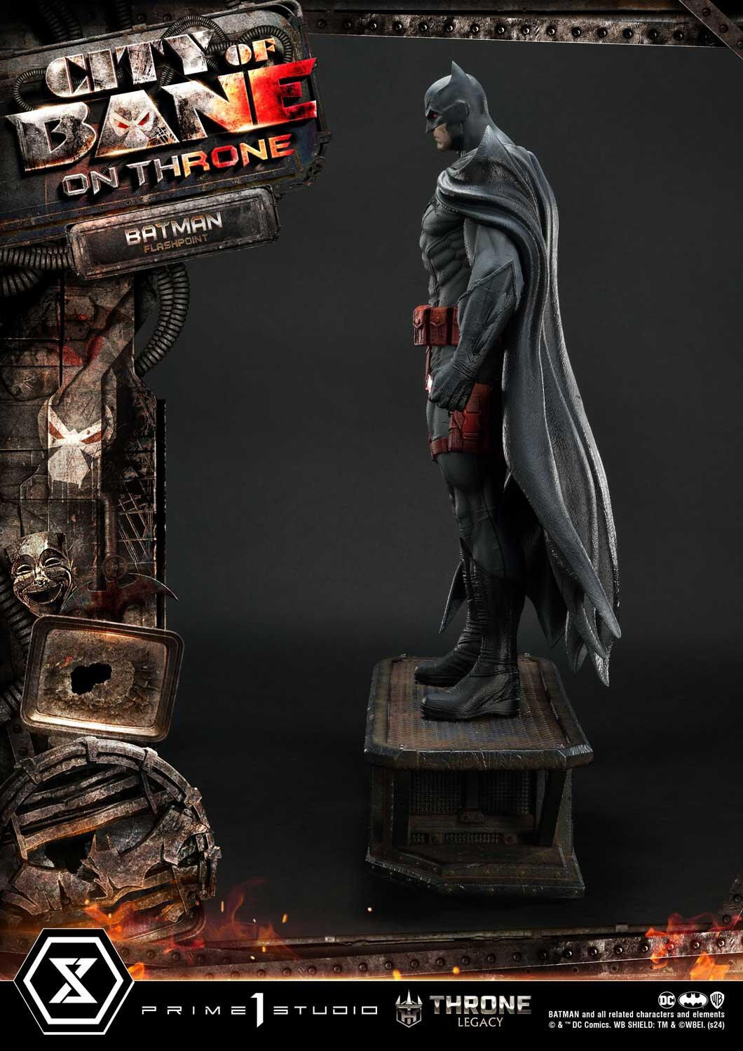 Batman: City of Bane - Batman (Thomas Wayne) - Throne Legacy  (TLCDC-06S) - 1/4 - Bonus Version (Prime 1 Studio) photo 91