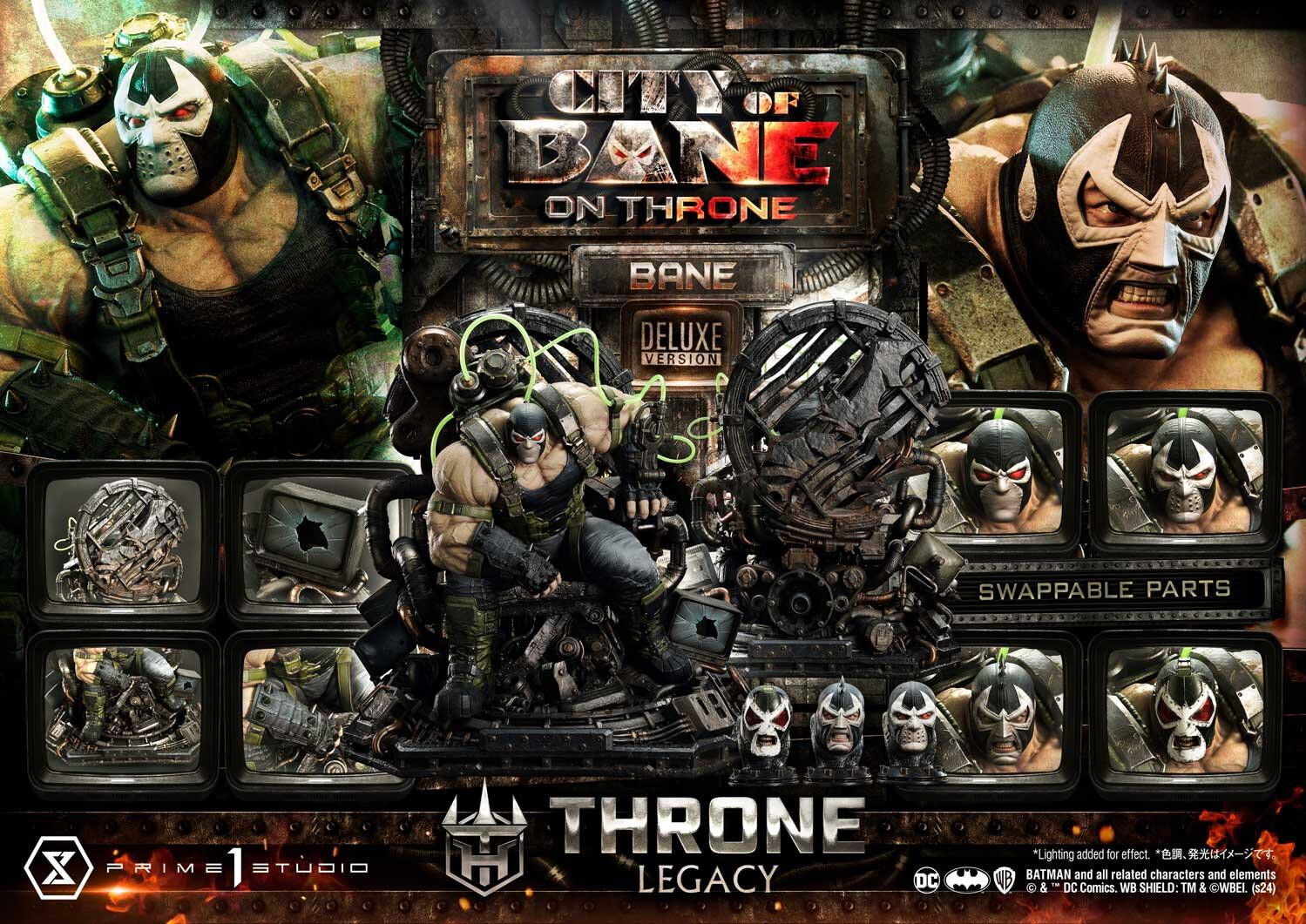Batman: City of Bane - Bane - Throne Legacy (TLCDC-05DXS) - 1/4 - On Throne, DX Bonus Version (Prime 1 Studio) photo 16
